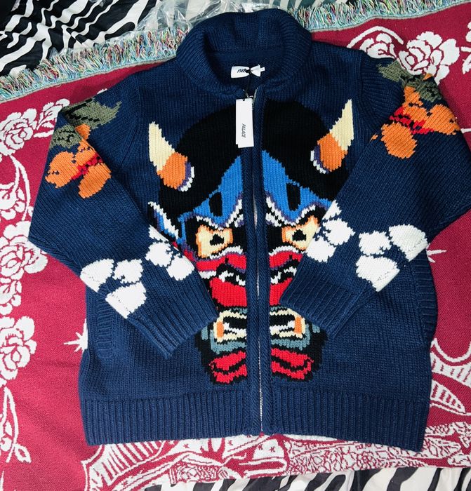 PALACE DEMON COWICHAN KNIT BLUE XL-