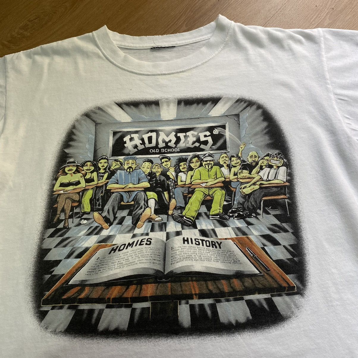Rap Tees × Vintage RARE! Vintage 90’s Homies Rap Tee Art Size US L / EU 52-54 / 3 - 3 Thumbnail
