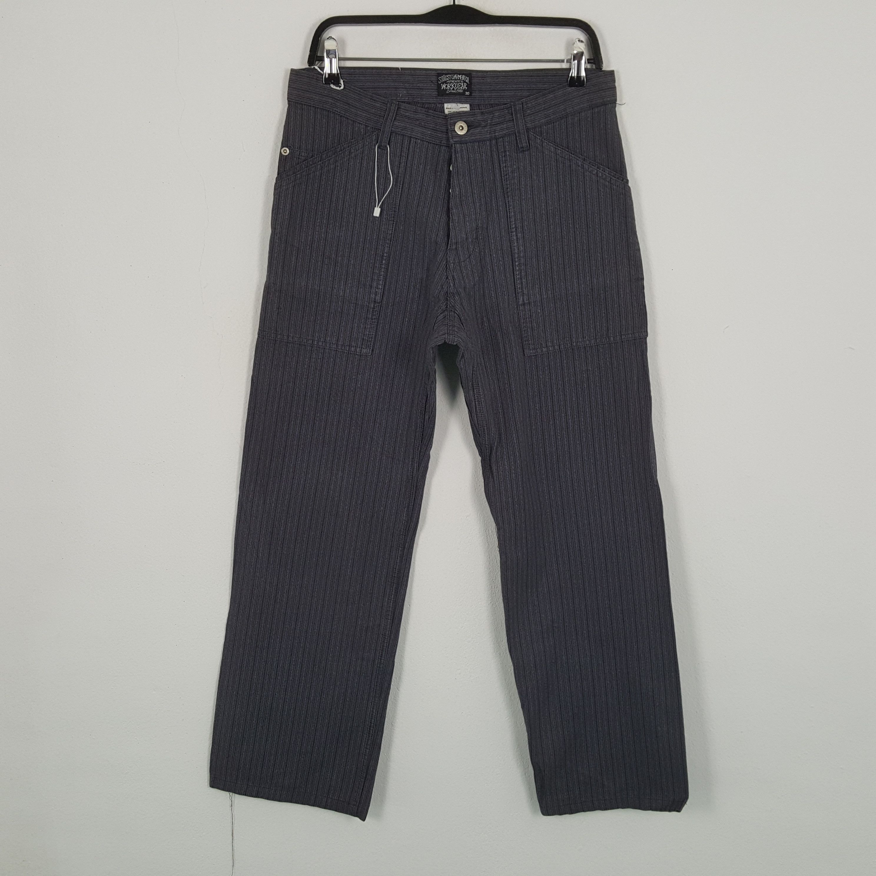Stussy × Vintage STUSSY Streetwear Skater Custom Art Logo Style Pants Size US 31 - 4 Thumbnail