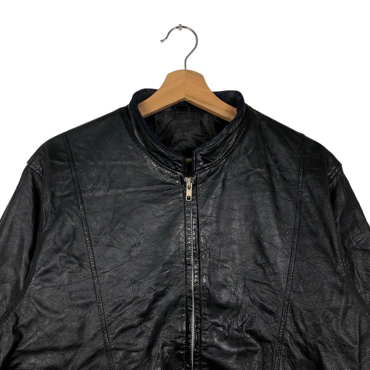 Genuine Leather 🔥Bomber Jacket Leather Modern Club Size US L / EU 52-54 / 3 - 3 Thumbnail