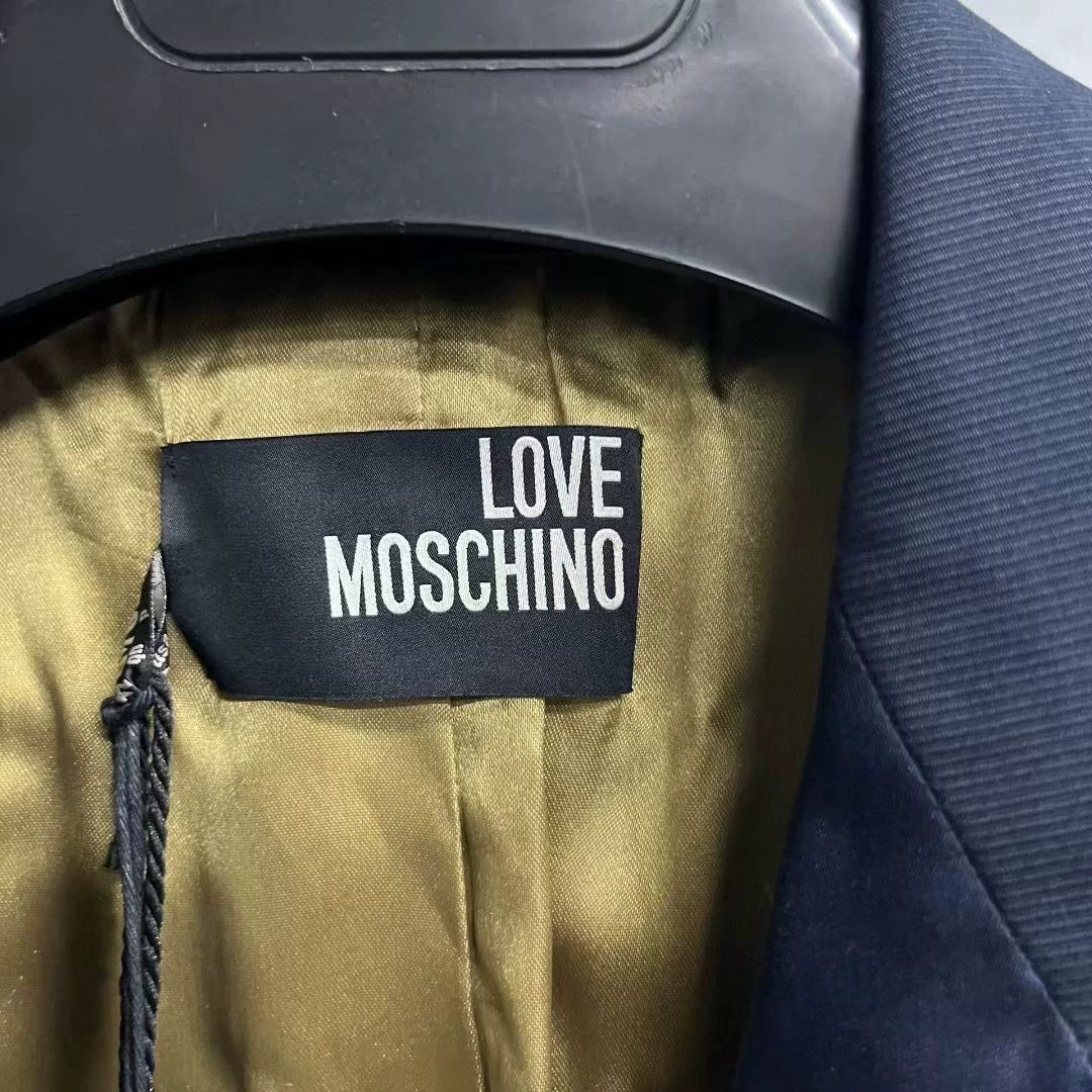 Moschino moschino blue and khaki casual blazer jacket Size US L / EU 52-54 / 3 - 3 Thumbnail