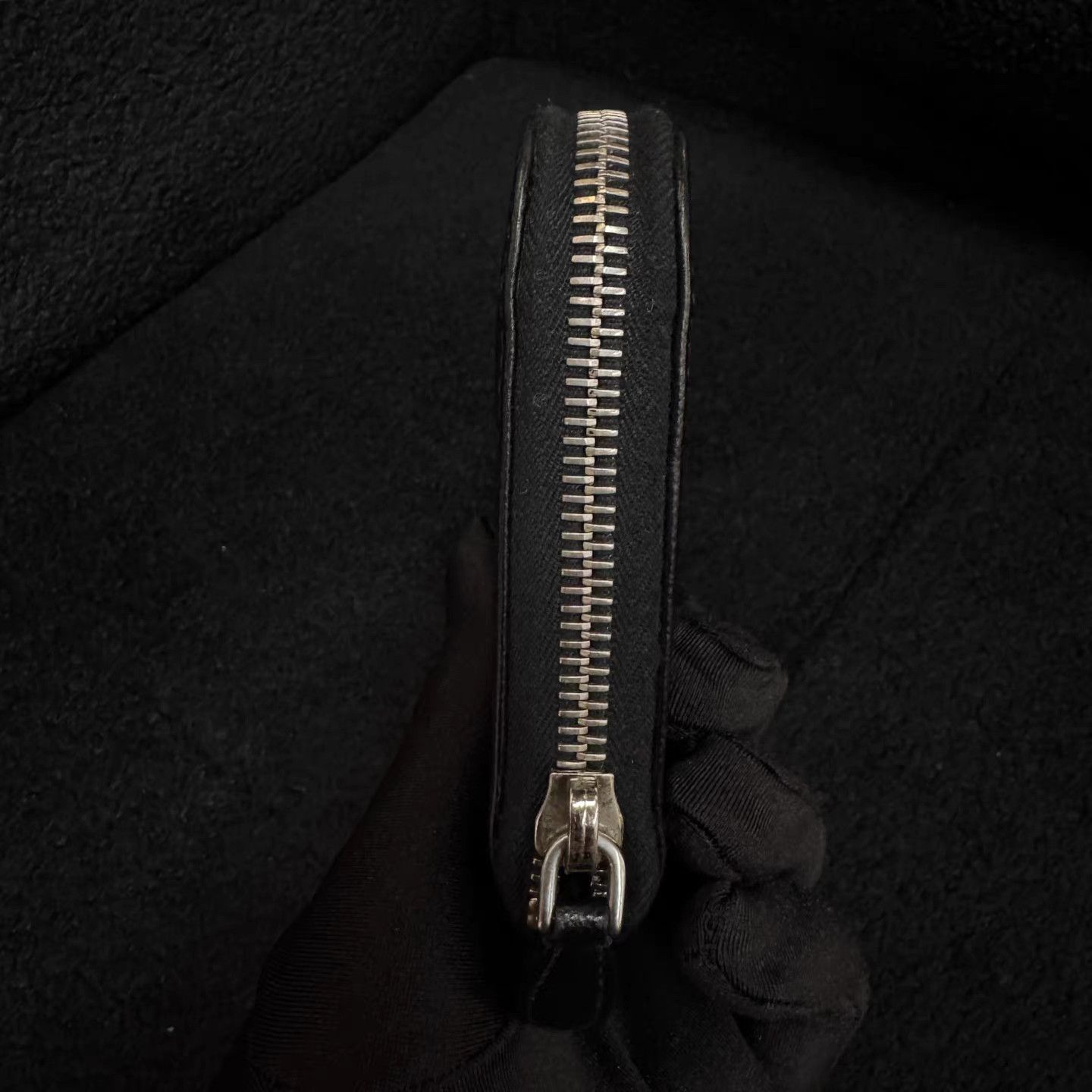 Prada PRADA Long Black Wallet with Triangle Metal Logo K15 Size ONE SIZE - 7 Thumbnail