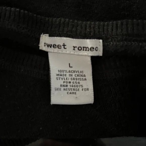 Other Sweet Romeo Black Sweater L Size L / US 10 / IT 46 - 5 Thumbnail