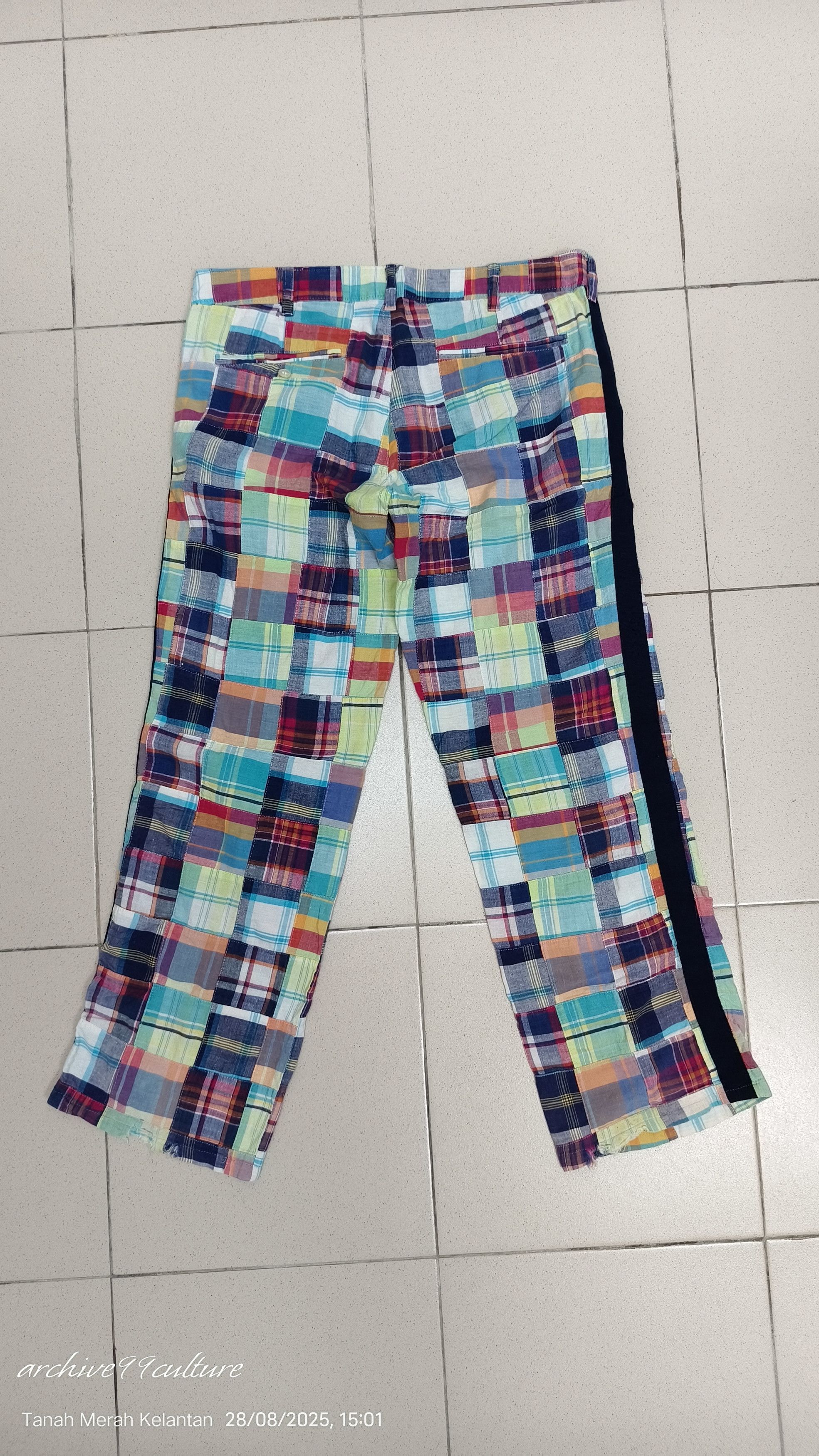 Beams Japan Vintage style patchwork trousers Beams Boy japan Size 31" - 8 Thumbnail