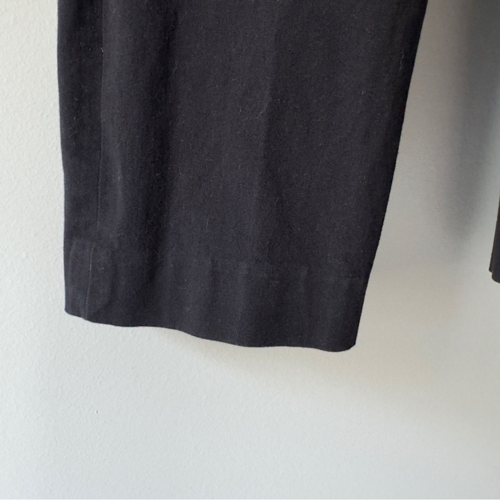 Spanx SPANX Black Stretch Chinos straight leg solid back pockets L Size 31" - 4 Thumbnail
