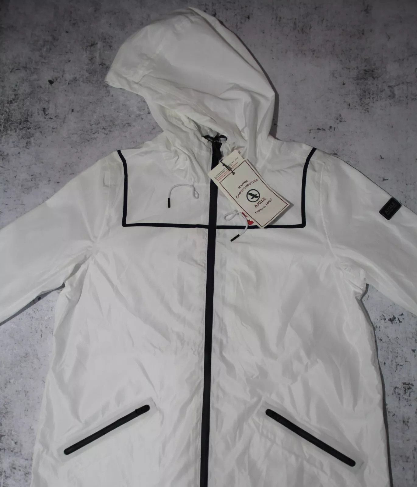 Aigle AIGLE RAIN COAT JACKET MTD WHITE Size M / US 6-8 / IT 42-44 - 4 Thumbnail