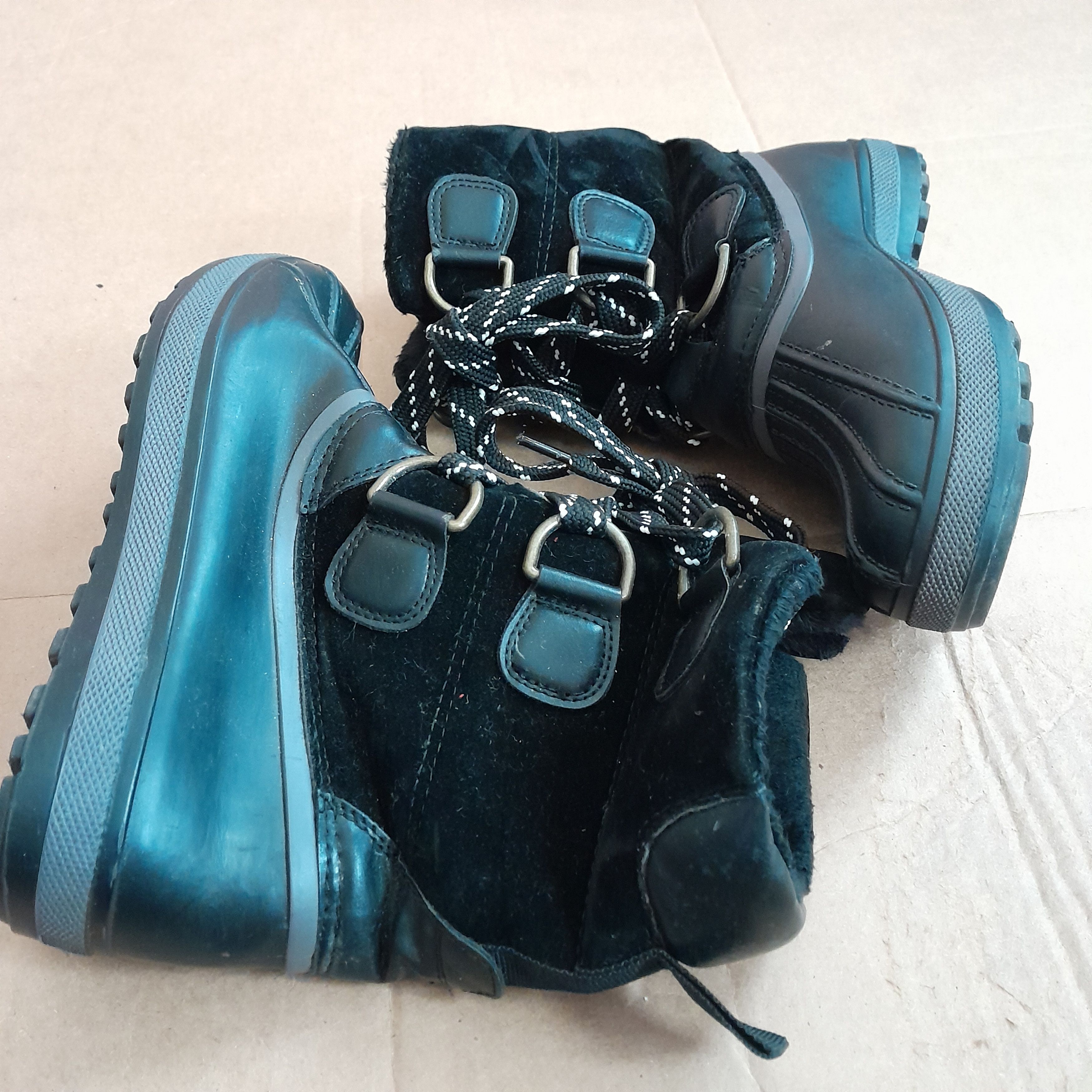 Other Bamboo Women’s Black Ankle Round Toe Boots Size US 6 / IT 36 - 8 Thumbnail