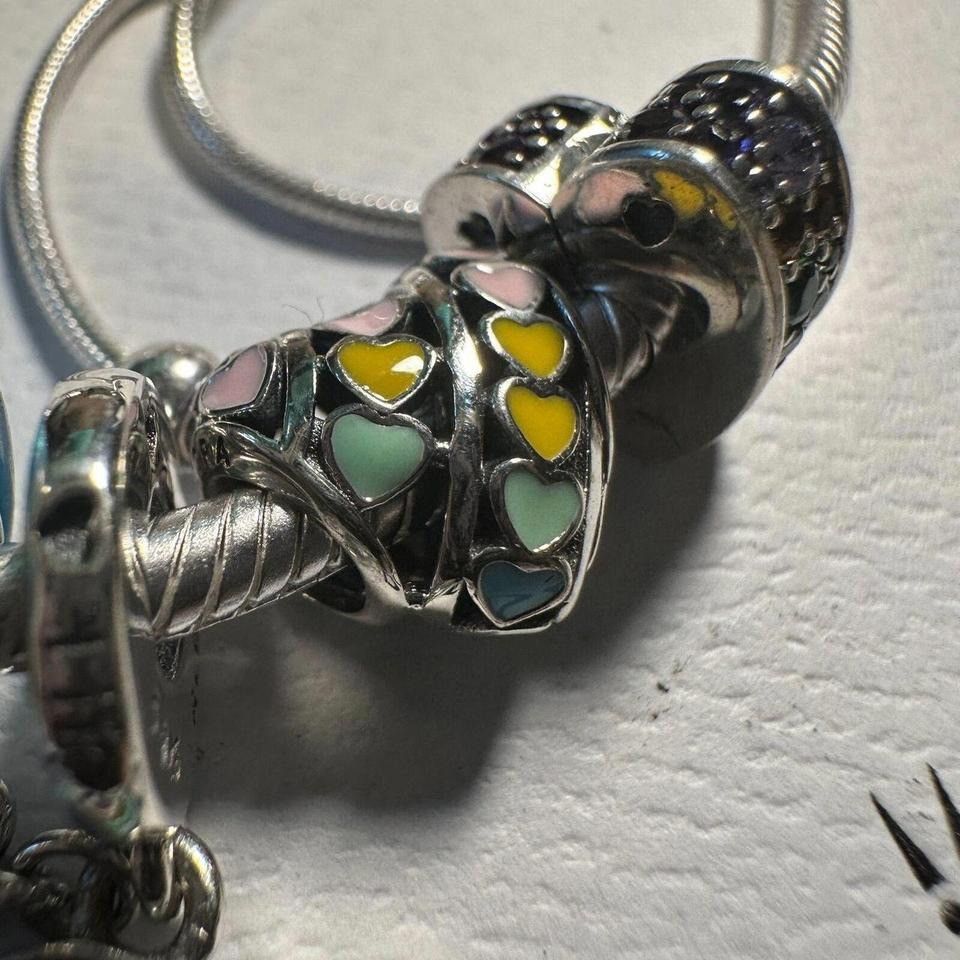 pandora Pandora Genuine SLIDER CHAIN Bracelet, 5 Charm OVER THE RAIN Size ONE SIZE - 5 Thumbnail