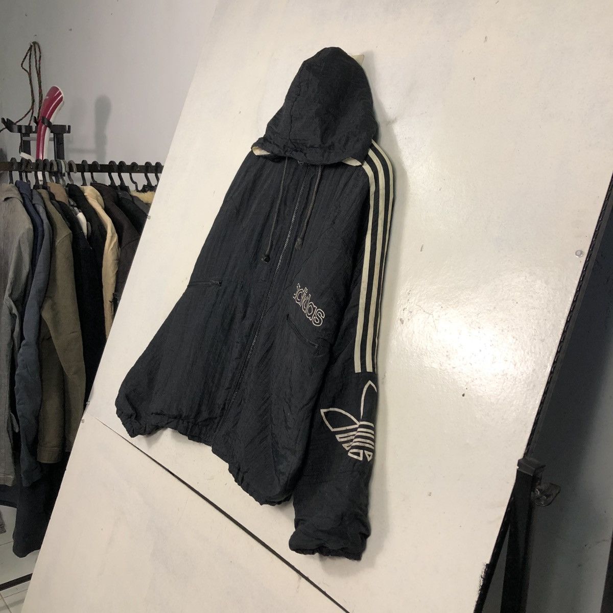 Adidas 📌Vintage Zipper Hoodie Jacket Adidas Big Logo Size US M / EU 48-50 / 2 - 4 Thumbnail