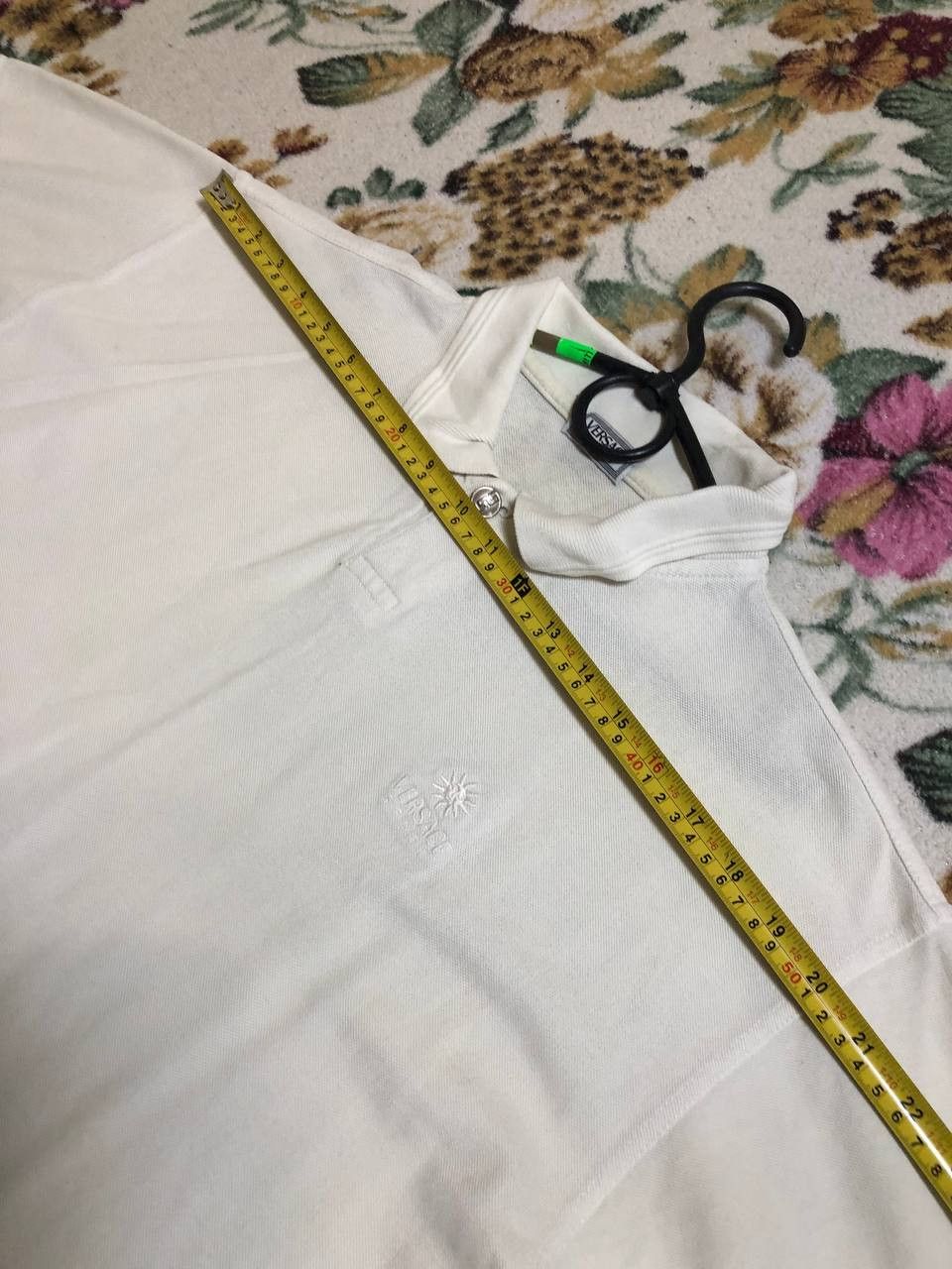 Versace Vintage Versace Sport Tennis White Tshirt polo Size US L / EU 52-54 / 3 - 8 Thumbnail