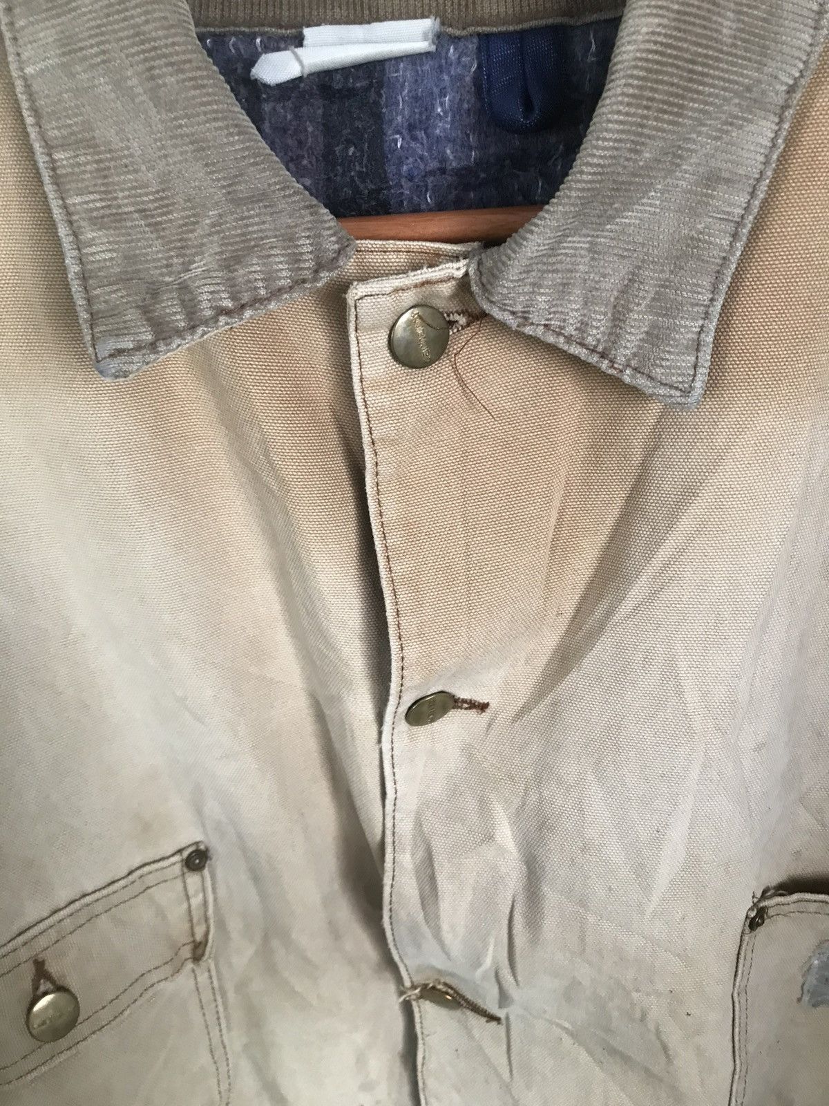 Carhartt × Vintage 80s Carhartt Distress Jacket Nice design Size US L / EU 52-54 / 3 - 6 Thumbnail