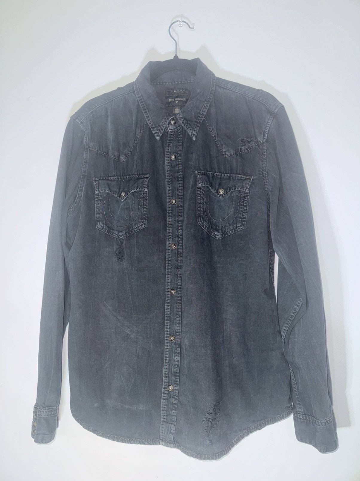 True Religion True Religion Denim Shirt Size US L / EU 52-54 / 3 - 1 Thumbnail