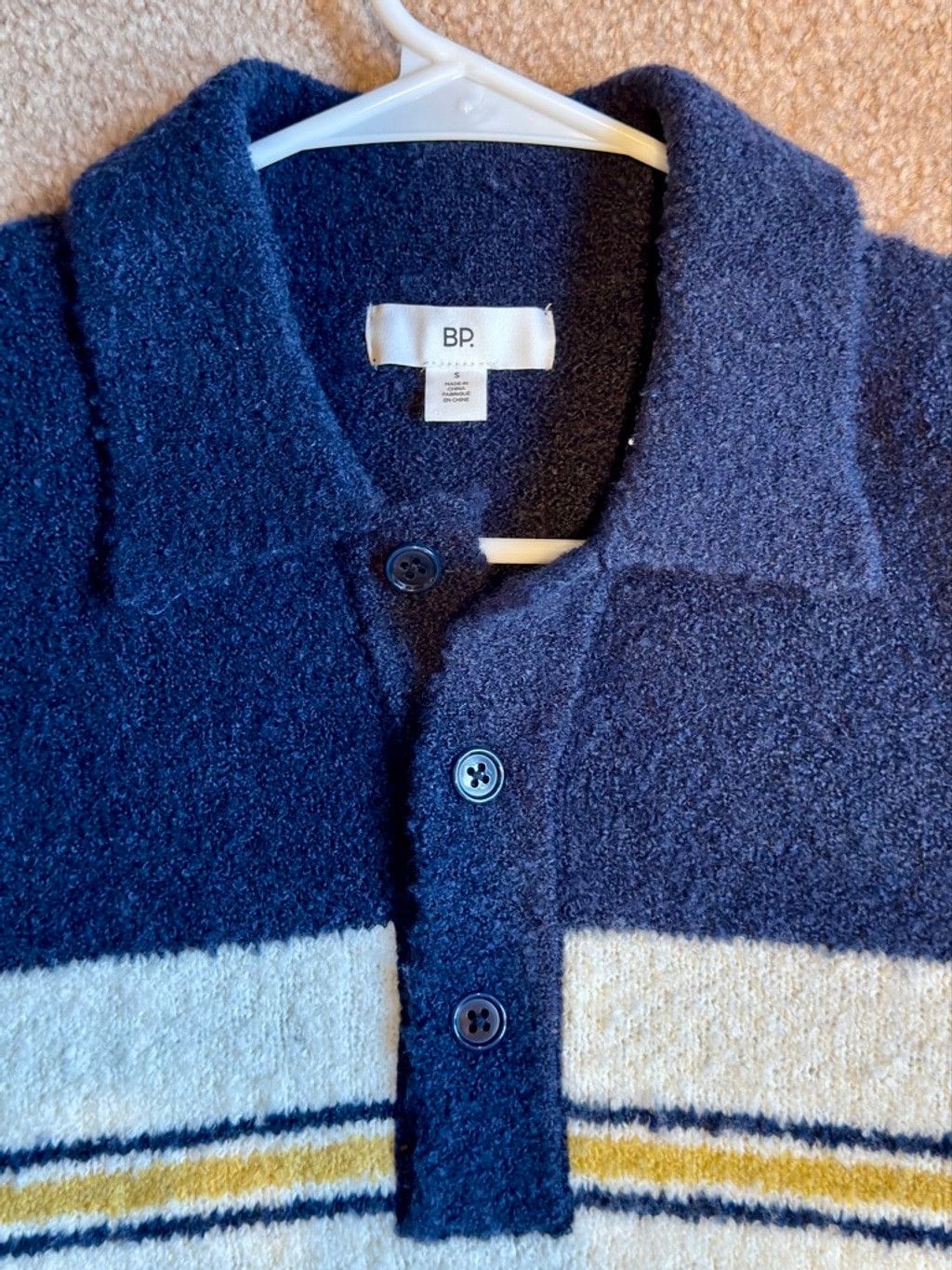 BP. Mens BP Navy Blue Oversized Sweater Sz-SM Size US S / EU 44-46 / 1 - 3 Thumbnail