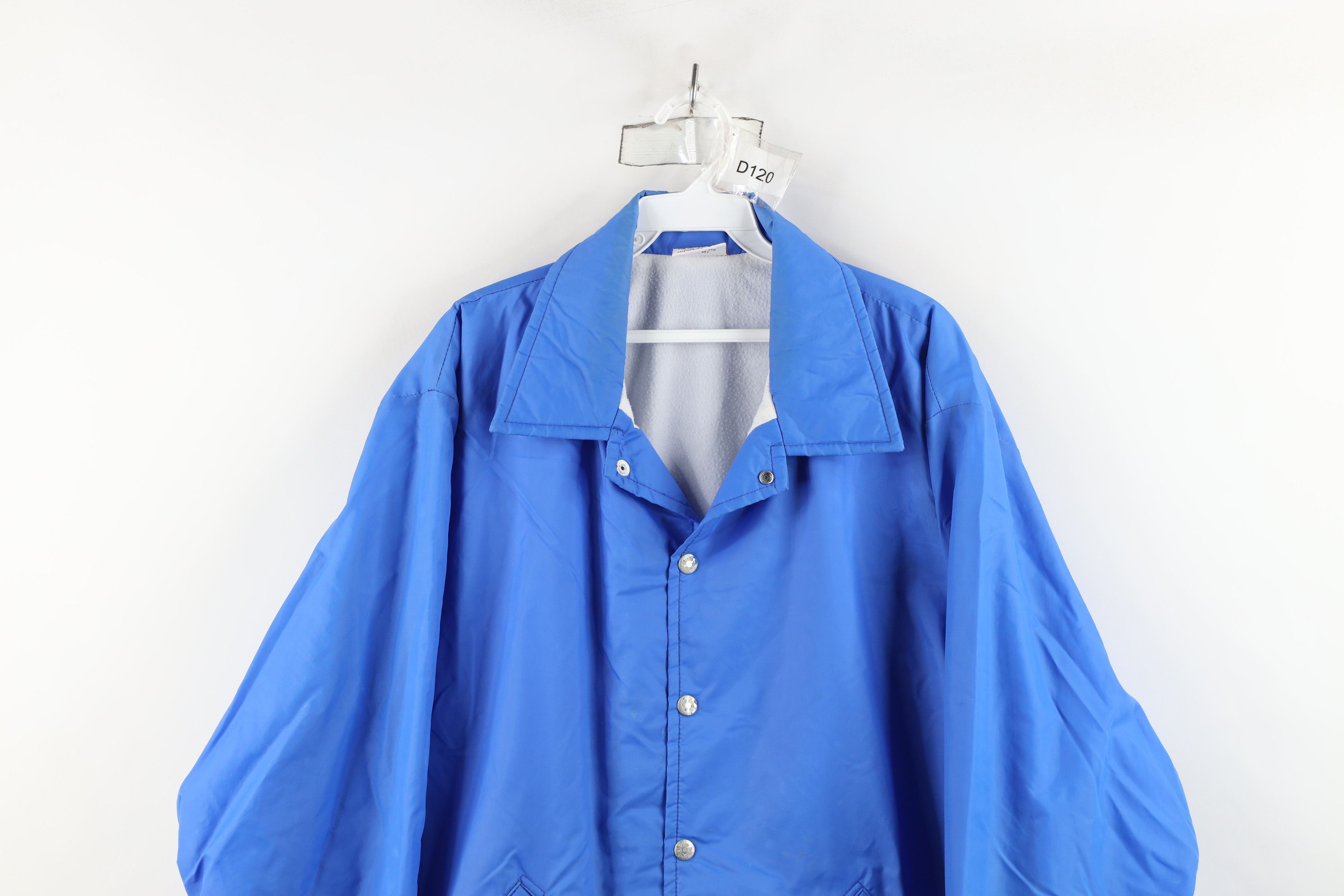 Vintage Vintage 70s Streetwear Coaches Windbreaker Jacket Blue USA Size US L / EU 52-54 / 3 - 2 Thumbnail