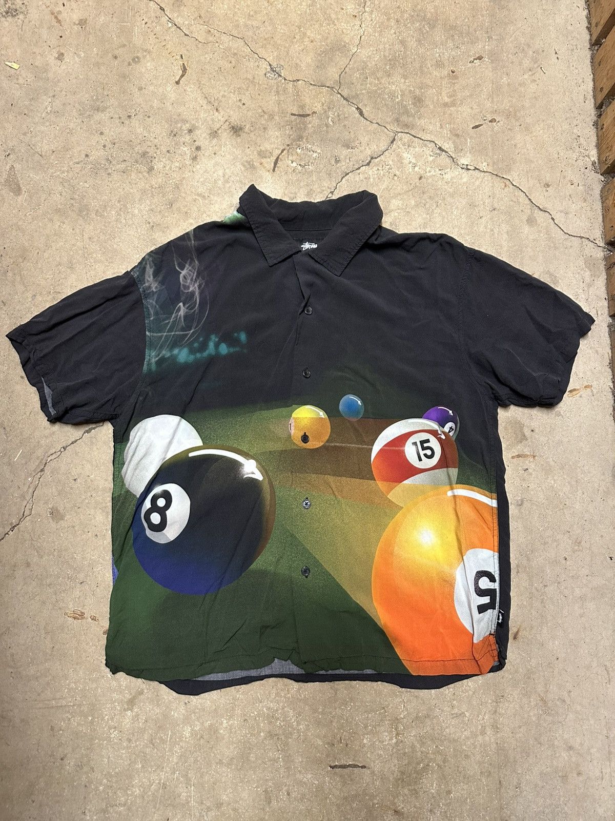 Stussy Stussy Pool Hall Rayon Button Up shirt - Size L Size US L / EU 52-54 / 3 - 1 Thumbnail