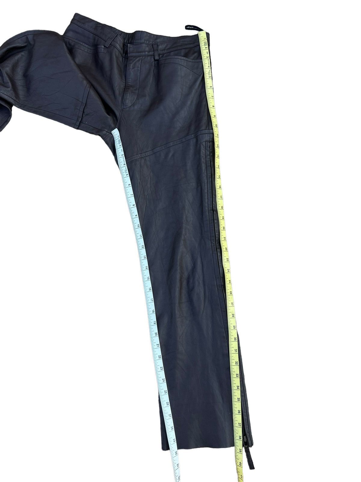 Jean Paul Gaultier Jean Paul Gaultier Homme Side Zippers Leather Pant Size US 30 / EU 46 - 7 Thumbnail