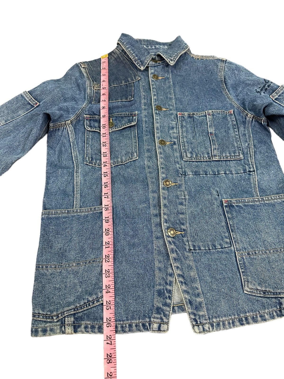 Vintage RARE VINTAGE SINA COVA LUPO DI MARE PATCHWORK DENIM JACKET Size US S / EU 44-46 / 1 - 15 Thumbnail