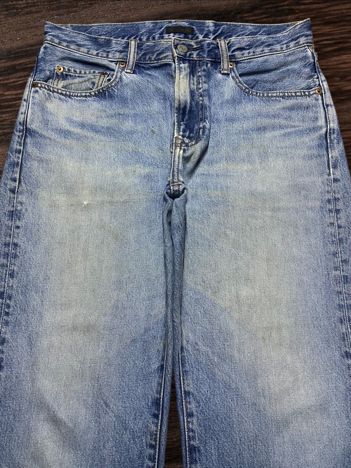 Helmut Lang × Uniqlo Vintage Japanese Brand Uniqlo Light Wash Loose Jeans Size US 32 / EU 48 - 3 Thumbnail