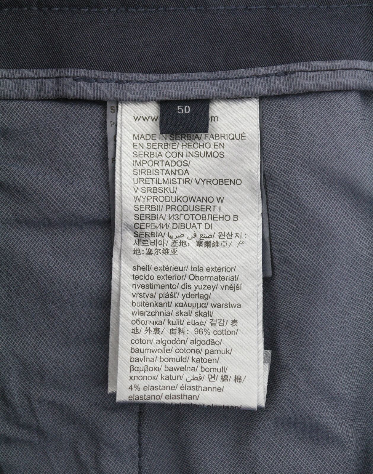 Tommy Hilfiger ARMY STRETCH TWILL EU50 Dark Blue Pleated 87472 Size US 34 / EU 50 - 7 Thumbnail