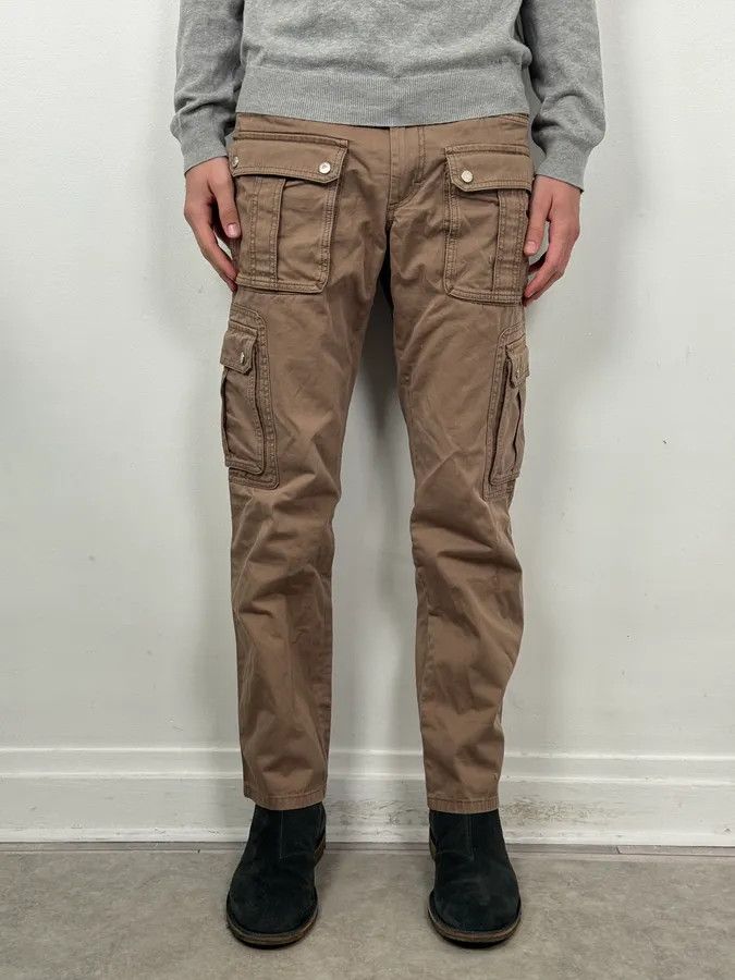 Dolce & Gabbana 2000s Dolce & Gabbana Beige Cargo Pants Size US 30 / EU 46 - 2 Thumbnail