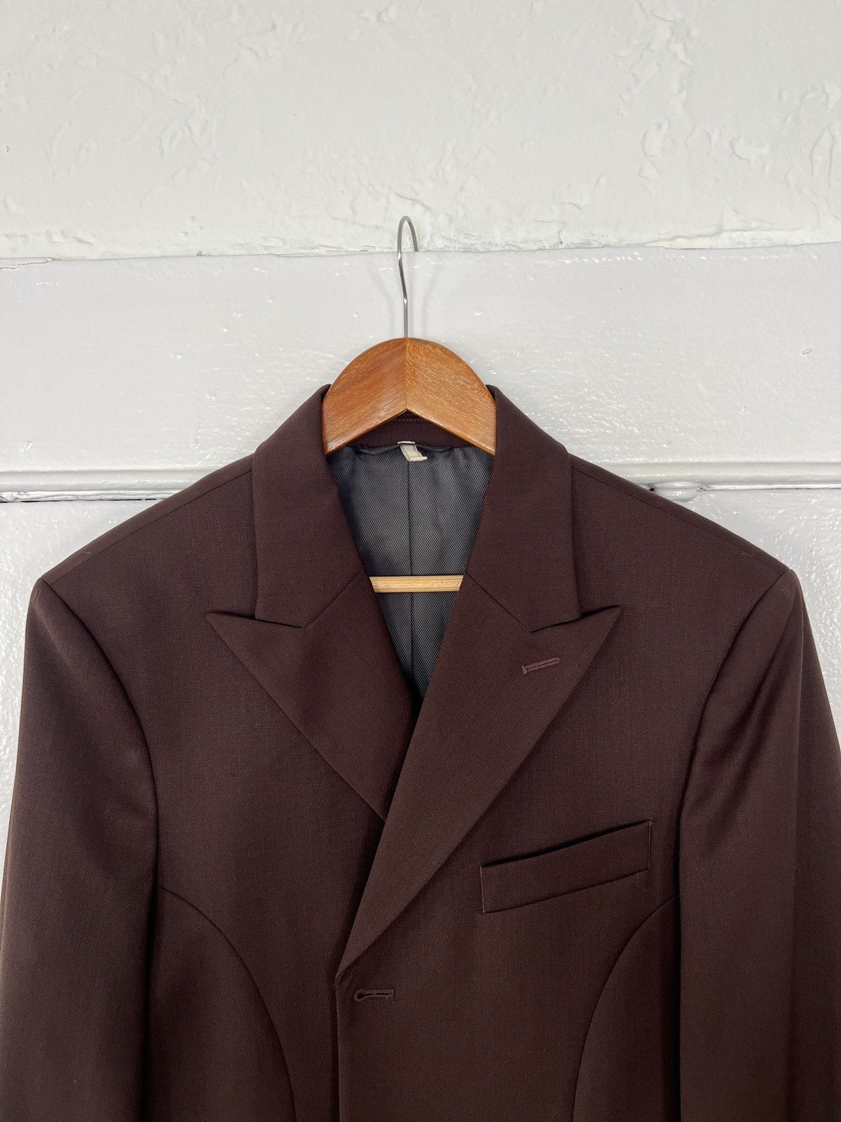 Sunflower Sunflower Brown Jet Blazer Size 50R - 2 Thumbnail