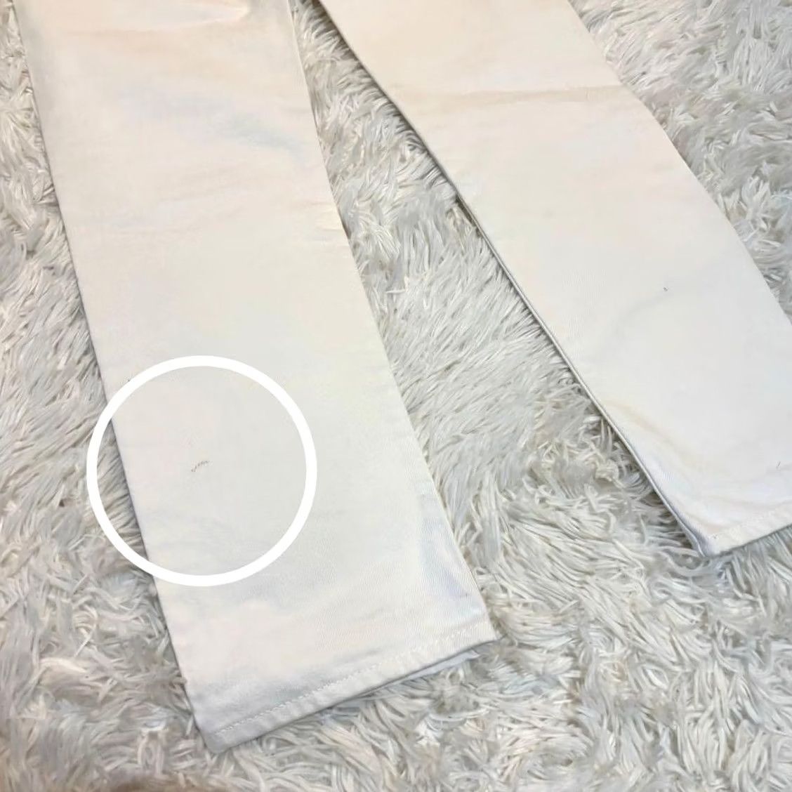 Orslow orSlow Pants Mens S White Denim Jeans Zip Fly Size Made JPN Classic Fit Used Size US 29 - 6 Thumbnail