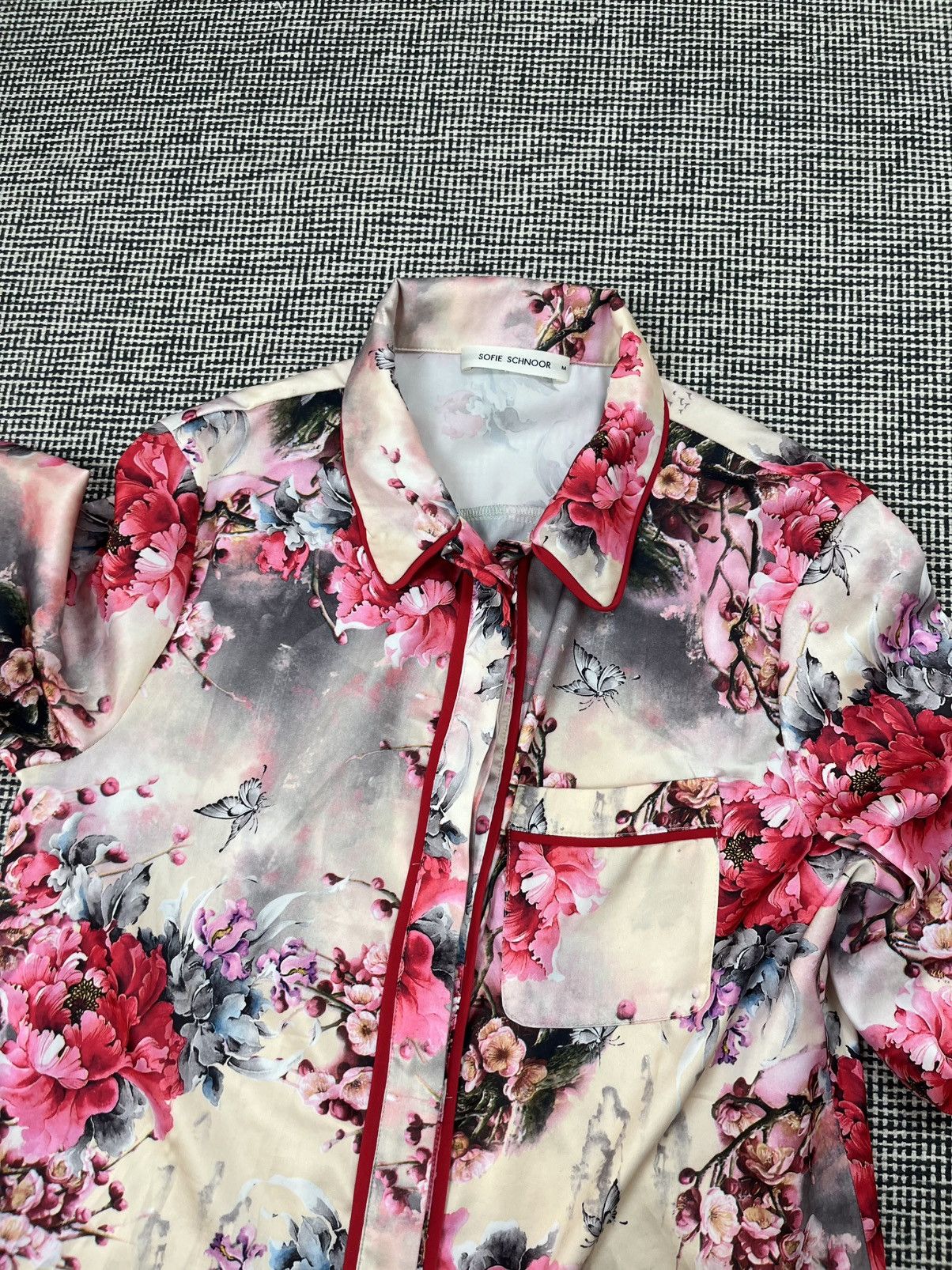 Designer Sofie Schnoor floral button up designer shirt Size M / US 6-8 / IT 42-44 - 4 Thumbnail