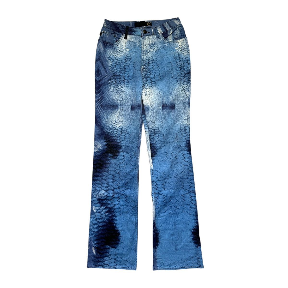 Roberto Cavalli Archive snakeskin graphic denim Size 28" / US 6 / IT 42 - 1 Thumbnail