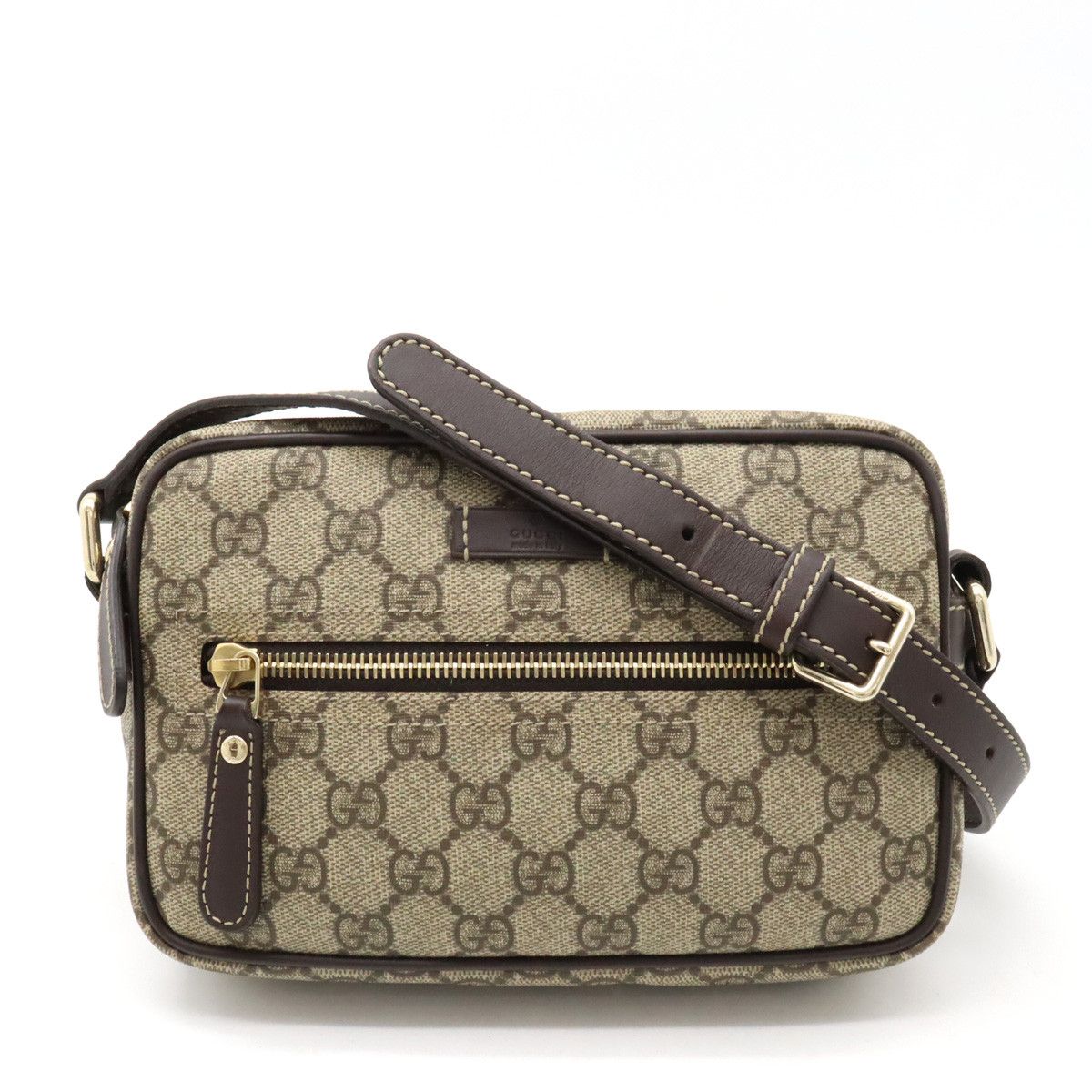 Gucci Gucci Gucci GG Plus GG Supreme PVC Leather Shoulder Bag 201447 Canvas Crossbody Bag 201447 in Great Condition Size ONE SIZE - 1 Thumbnail