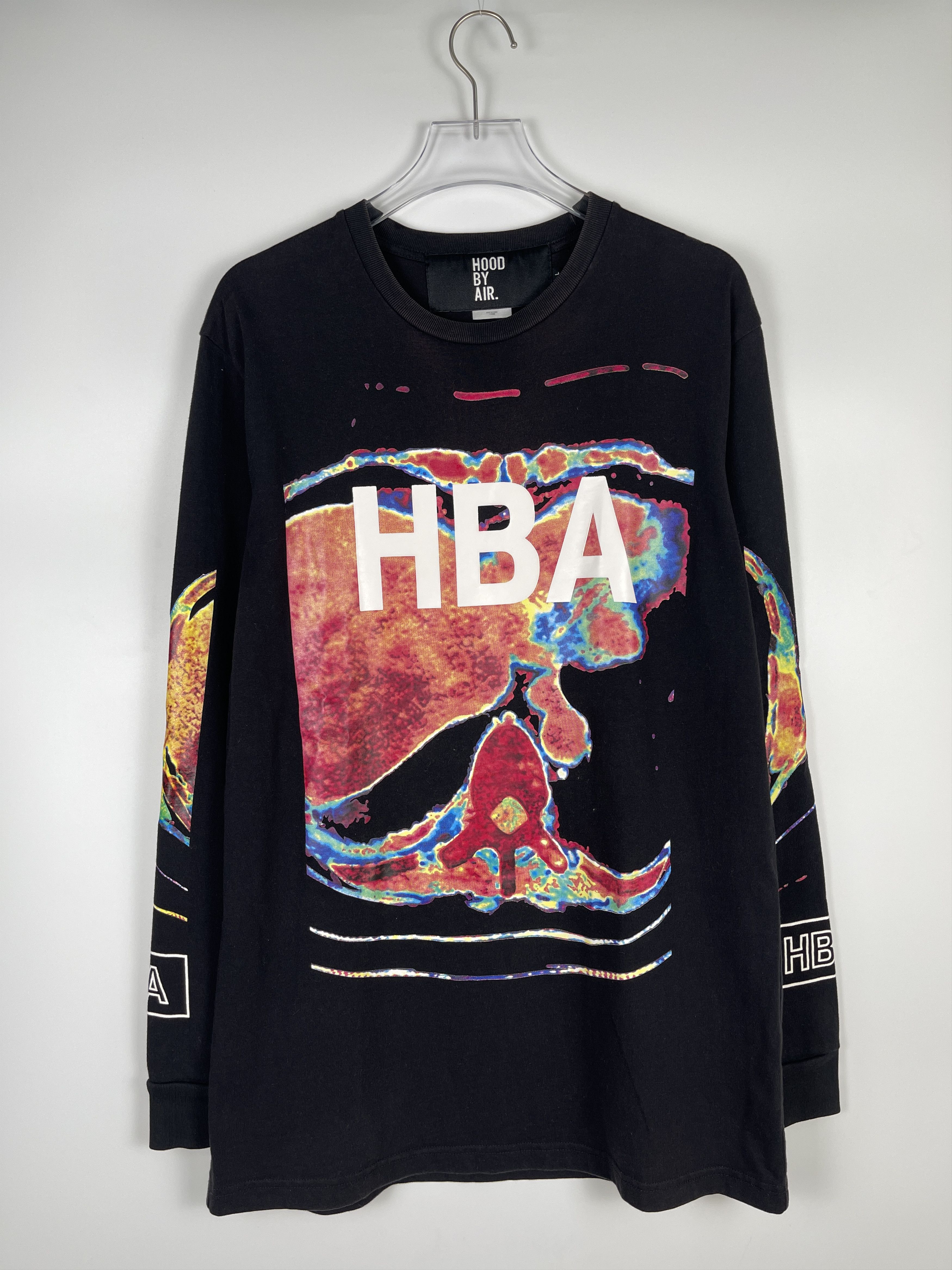 image of Hood By Air Thermal Vision T-Shirt in Black, Men's (Size Large)