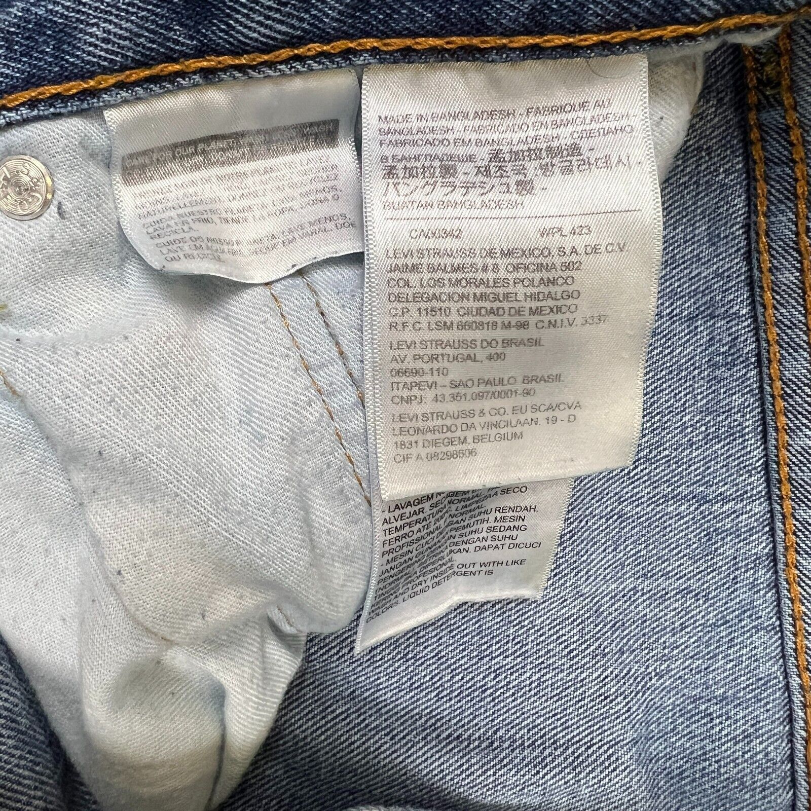 Levi's × Vintage Levi's 505 Jeans 33x30 Original Straight Leg Denim Pants Size US 33 - 8 Thumbnail
