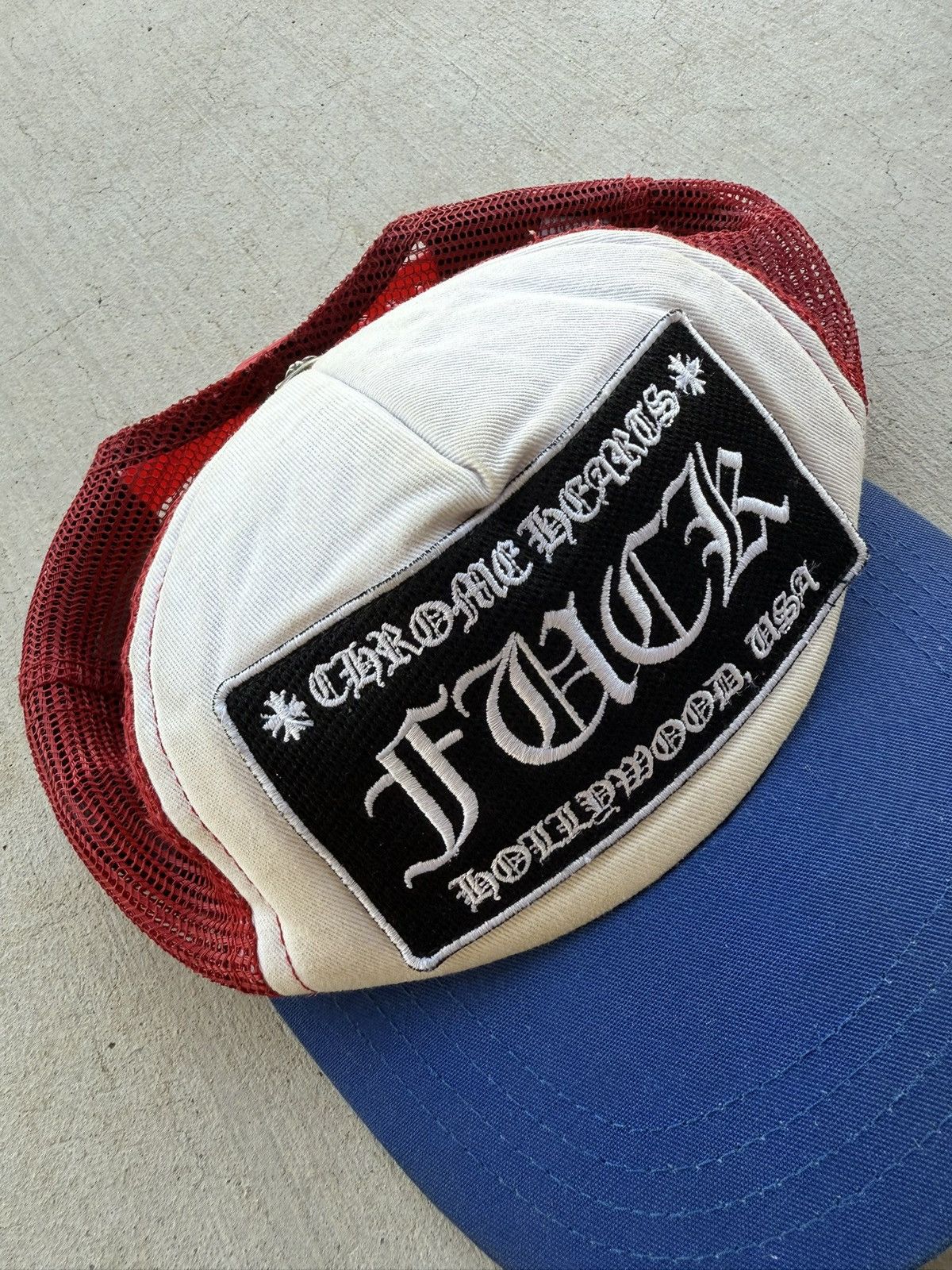 Chrome Hearts Early 2000s Chrome Hearts “FUCK” Trucker Hat — Rare Colorway Size ONE SIZE - 3 Thumbnail