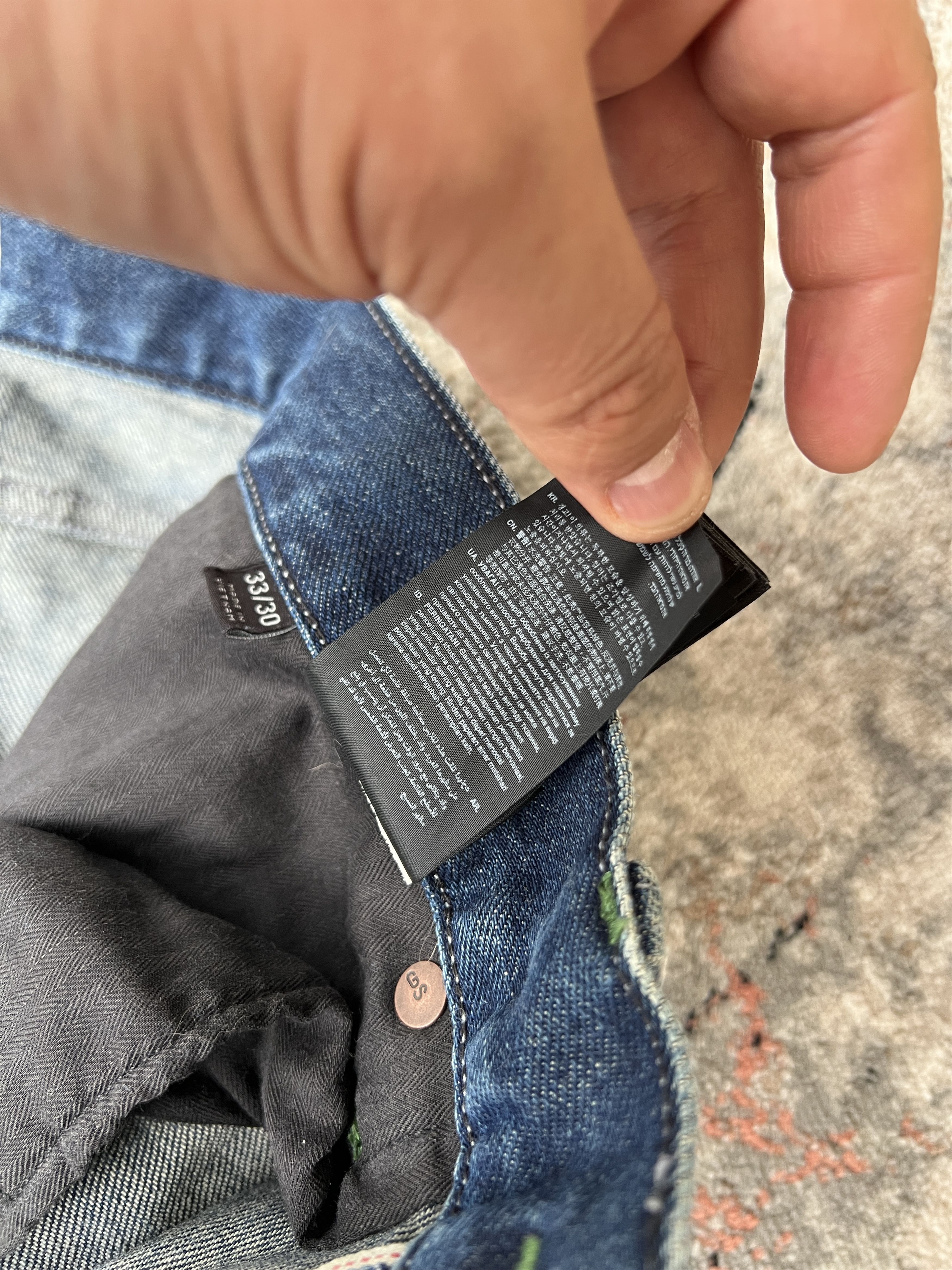 G-Star G-Star Raw Premium Japanese Fabric Jeans Size US 33 - 13 Thumbnail
