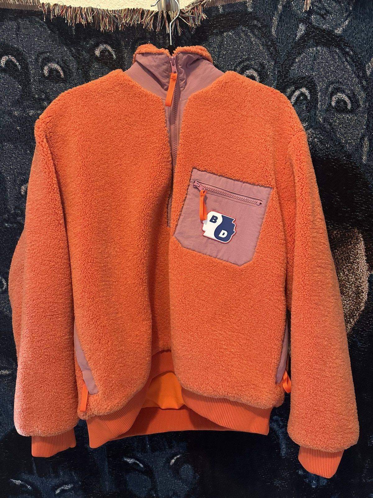 Brain Dead Brain Dead Orange Paneled Zip Sweater Size US XL / EU 56 / 4 - 1 Thumbnail