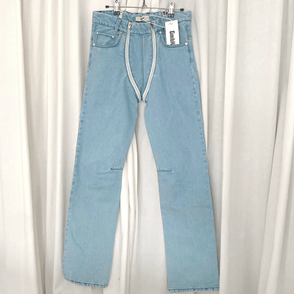 GmbH GMBH double zip straight leg jeans Size US 28 / EU 44 - 2 Thumbnail