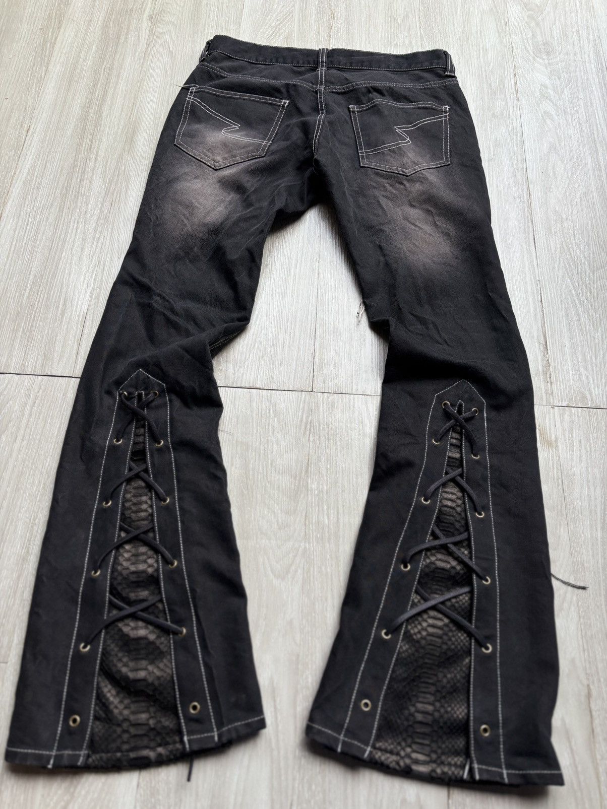 semanticdesign SEMANTIC DESIGN lace-up jeans Size US 29 - 6 Thumbnail