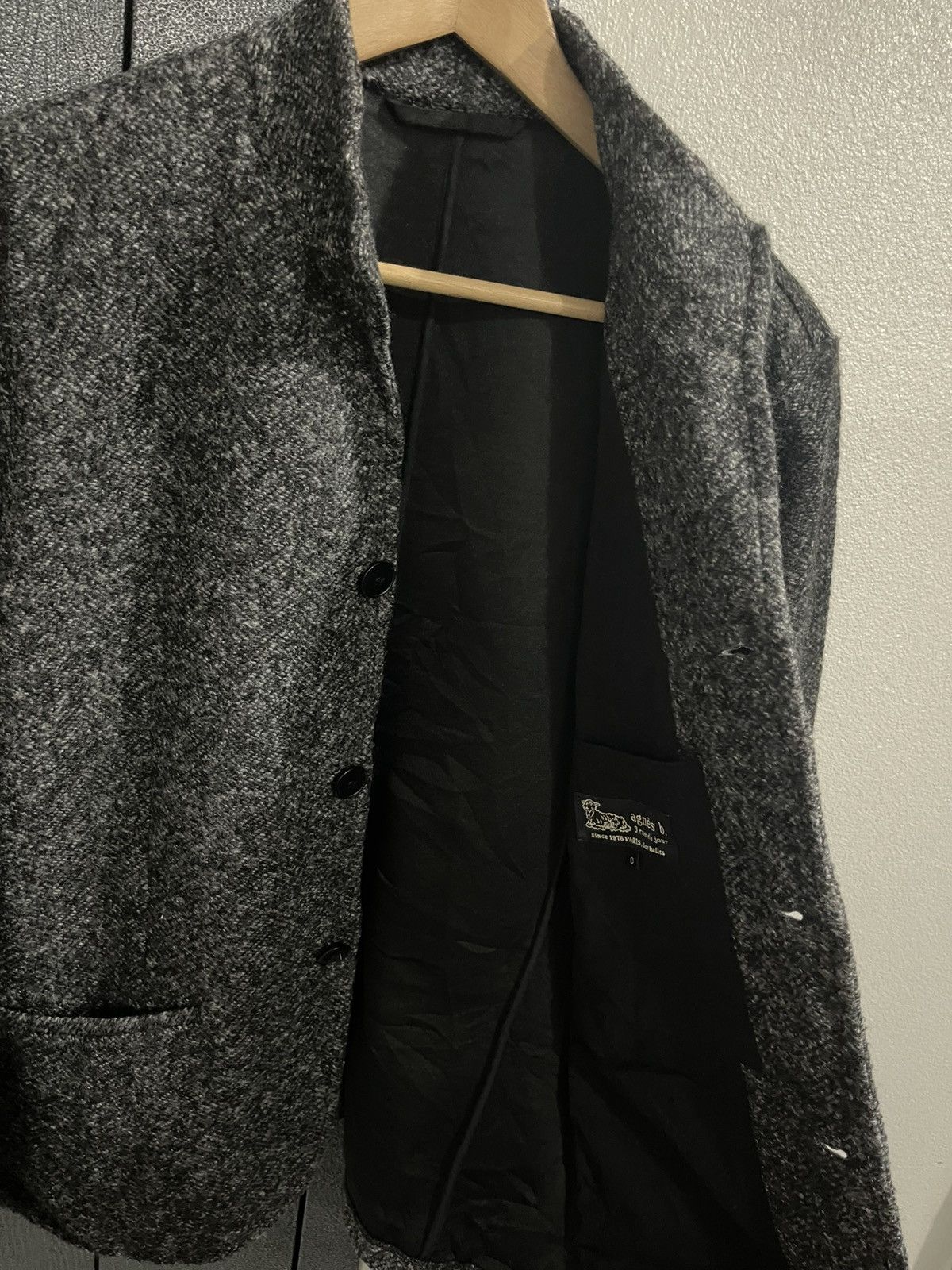 agnes b. Vintage Agnes.B Button Wool Jacket Size US S / EU 44-46 / 1 - 12 Thumbnail