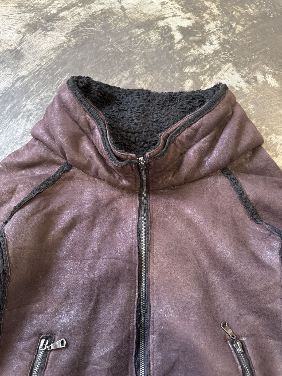 semanticdesign FUR SUEDE LEATHER BONO JACKET BY SEMANTIC DESIGN Size US L / EU 52-54 / 3 - 5 Thumbnail