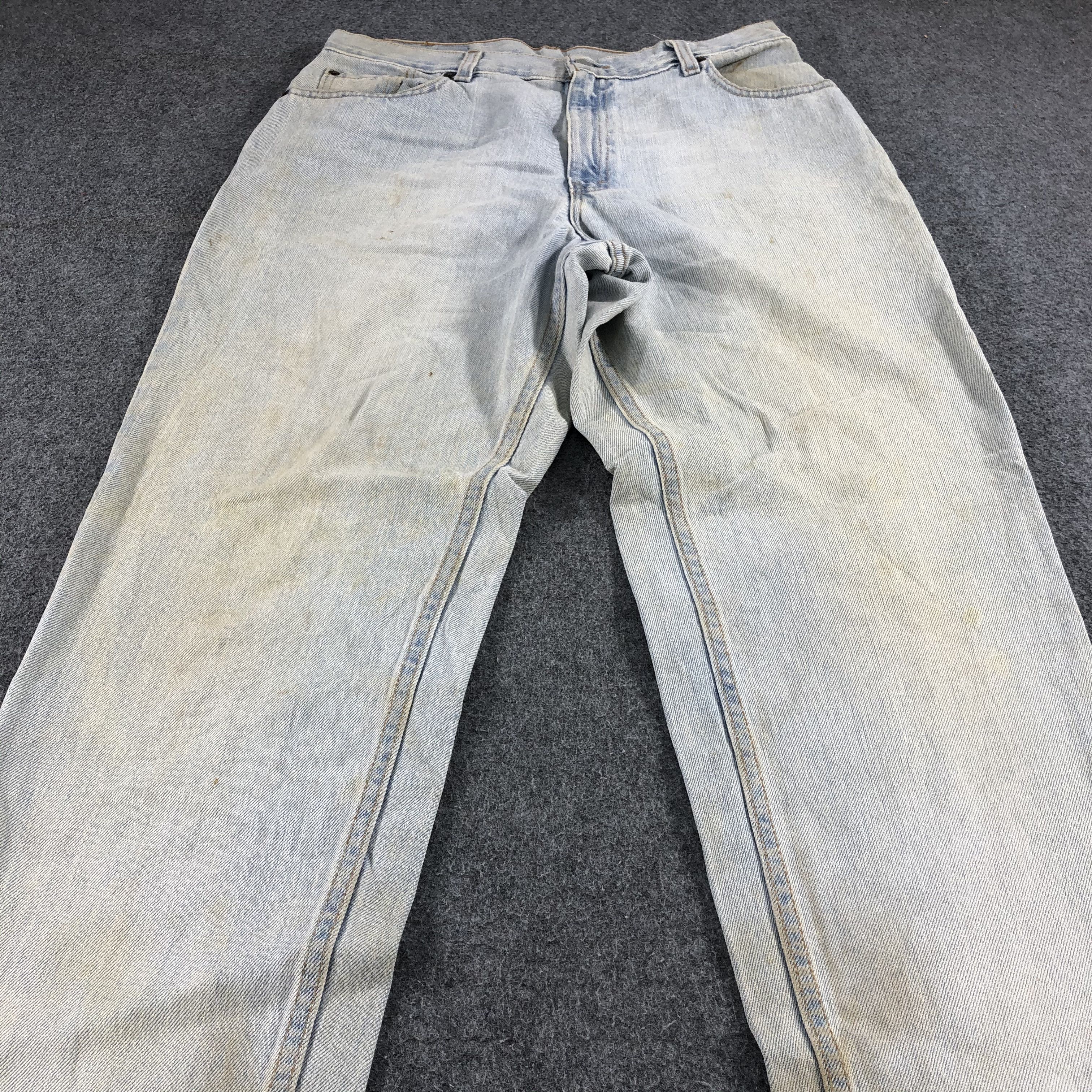Levi's Vintage 90s Light Wash Levis 550 Jeans-J1241 Size US 32 / EU 48 - 3 Thumbnail