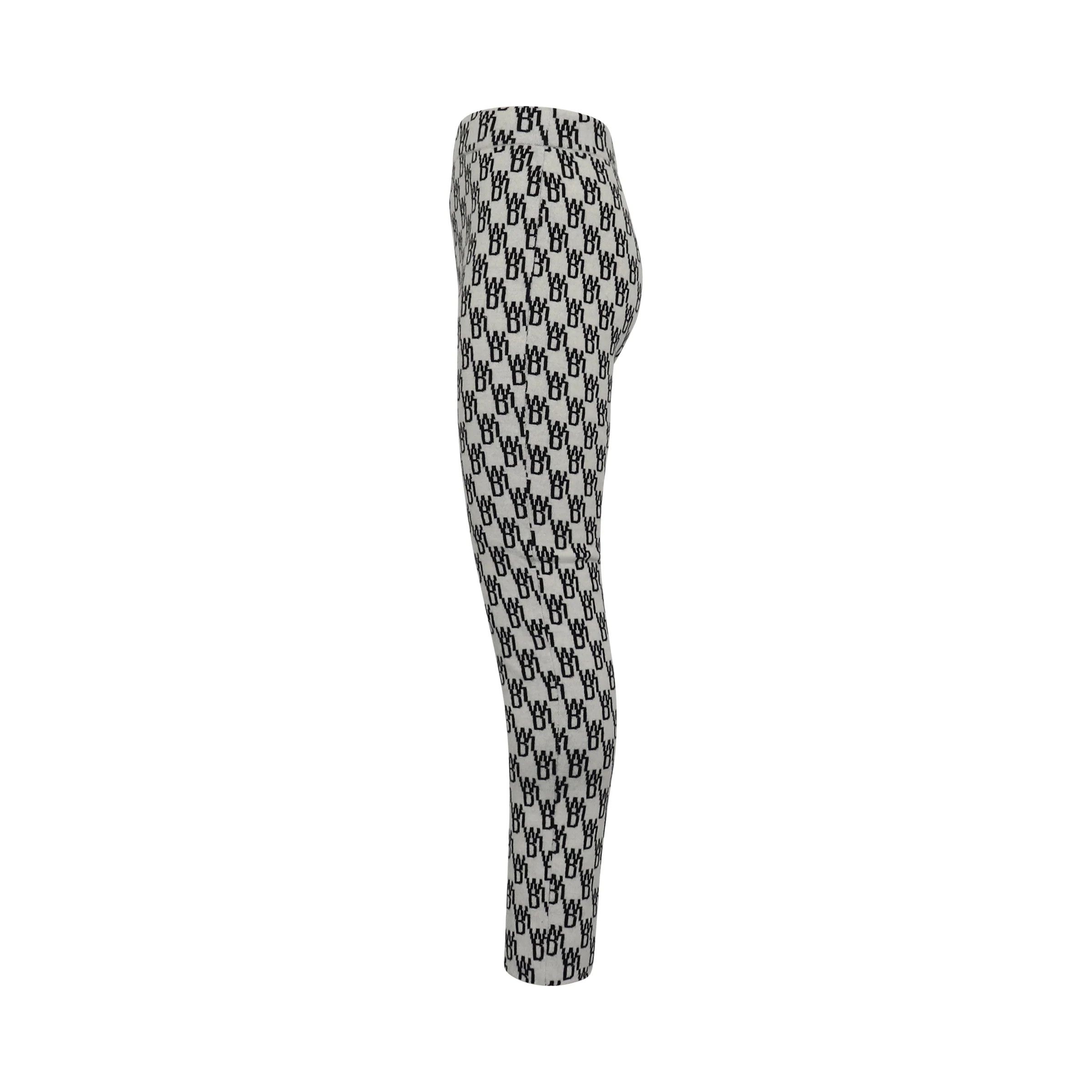 WE11DONE o1mris0824 Jacquard Trouser in Ivory Size US 32 / EU 48 - 3 Thumbnail