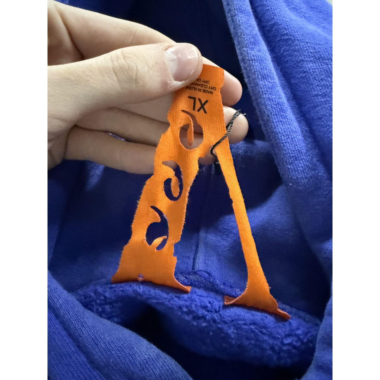 Vlone VLONE Juice Wrld Hoodie Blue Orange Used XL Size US XL / EU 56 / 4 - 3 Thumbnail