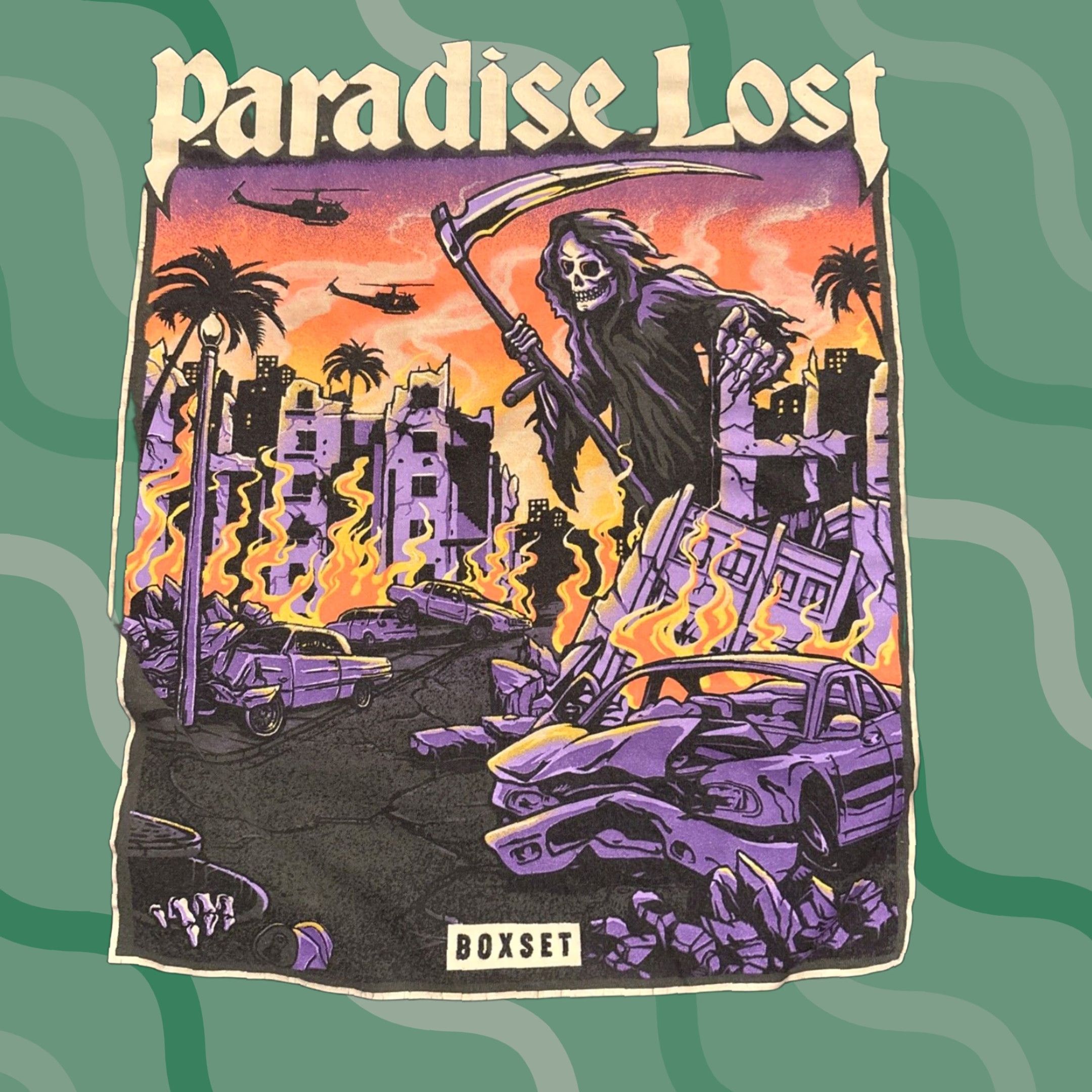 Paradise Paradise Lost Boxset T-Shirt Green Size M Grim Reaper Men Rock Poem Shirts Size US M / EU 48-50 / 2 - 1 Thumbnail