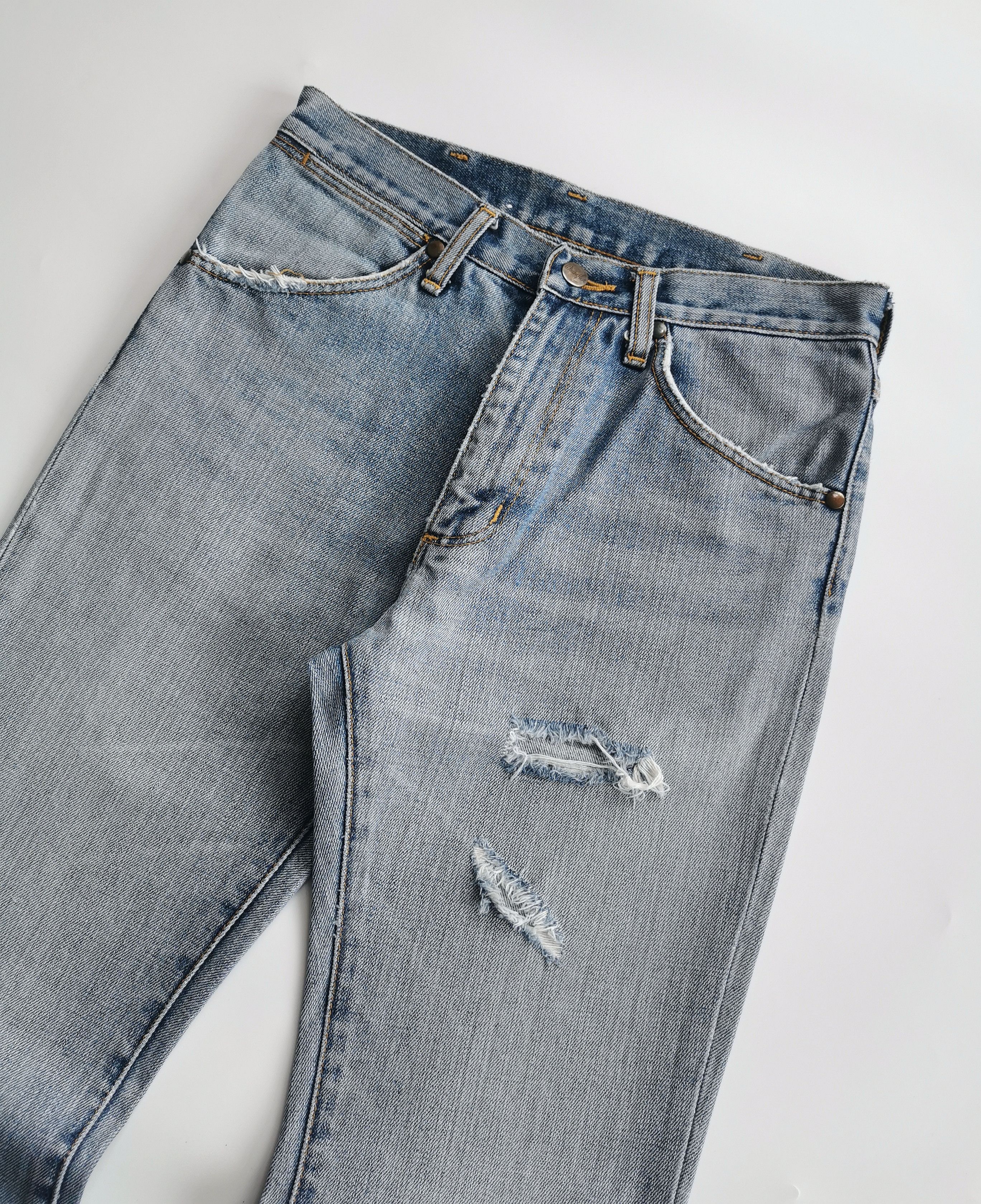 Tornado Mart Vintage Wrangler FlareBootcut Distressed Style Tornado Mart Size US 28 / EU 44 - 4 Thumbnail