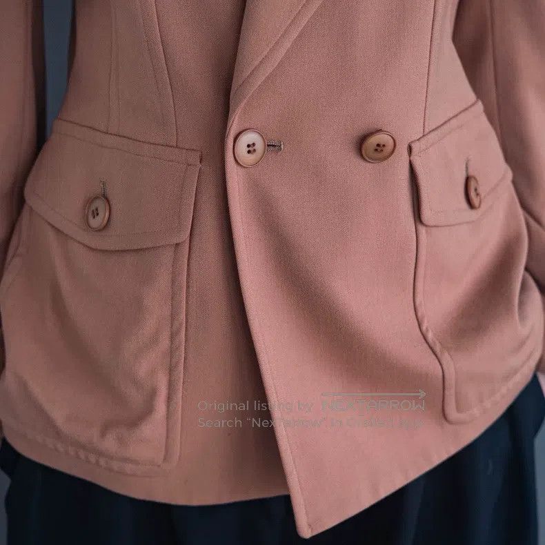 Kenzo Kenzo Light chocolate asymmetrical jacket Size M / US 6-8 / IT 42-44 - 3 Thumbnail