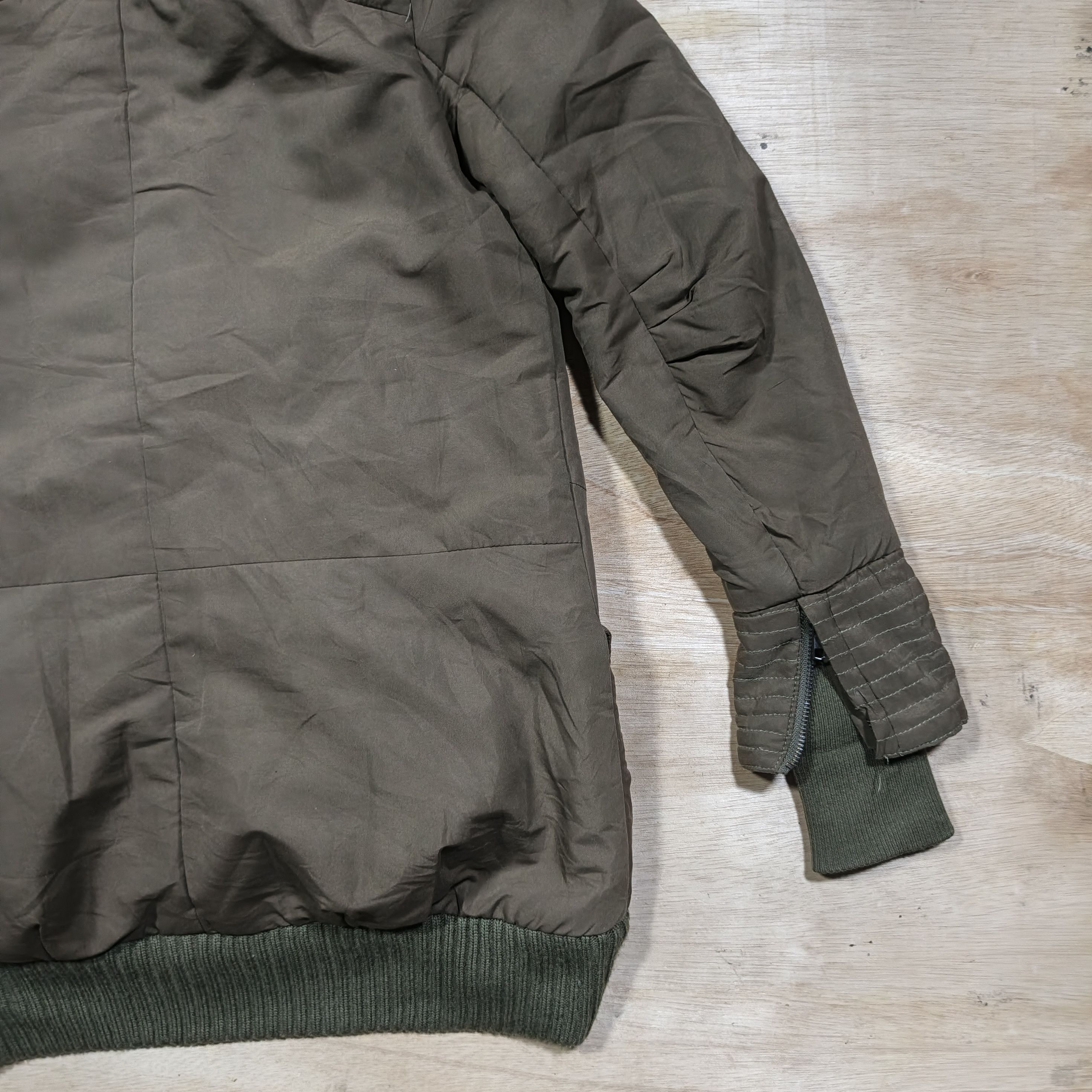 Japanese Brand EGOIST olive Green Fur Trik Hooded Parka Jacket Size M / US 6-8 / IT 42-44 - 14 Thumbnail