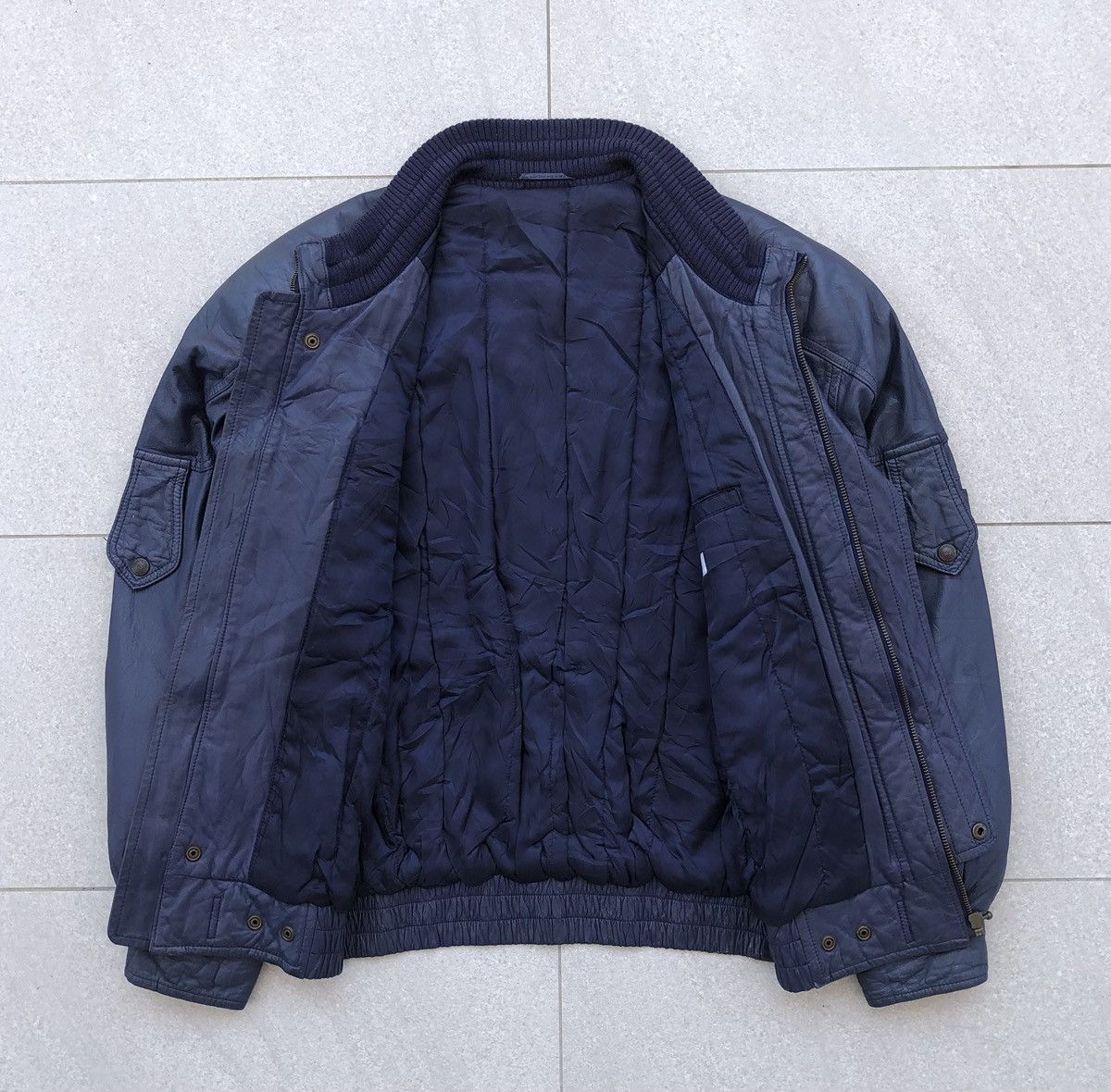 Sports Specialties 🔥VTG Pia Sports Racing Soft Sheepskin Leather Bomber Jacket Size US XL / EU 56 / 4 - 17 Thumbnail