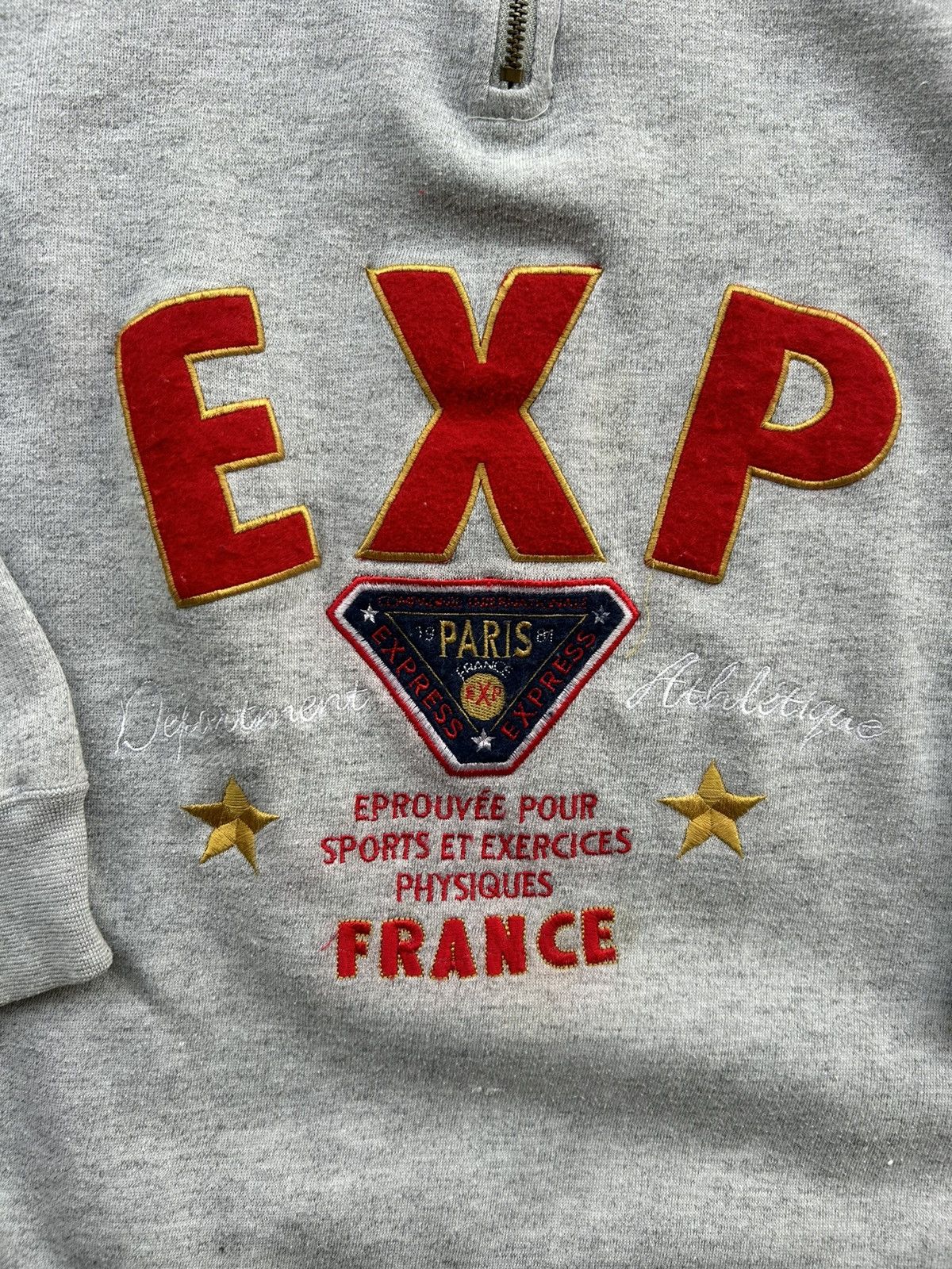 Vintage Vintage Paris France sports sweater Size US L / EU 52-54 / 3 - 2 Thumbnail