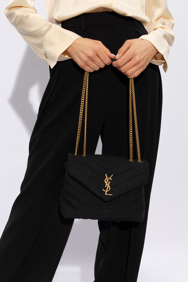 os11x0624 Size: OS / Small Loulou Quilted Tweed Bag in Black