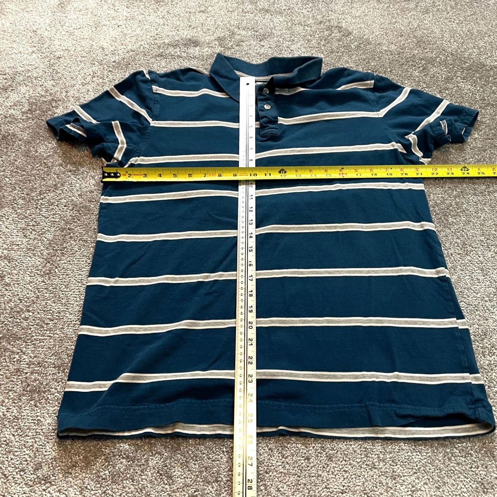 Vintage VINTAGE Aeropostale Polo Shirt Mens XL Blue Striped Authentic Fit Cotton Rugby Collared Shirt Men XL Blue Striped Polo Size US XL / EU 56 / 4 - 4 Thumbnail