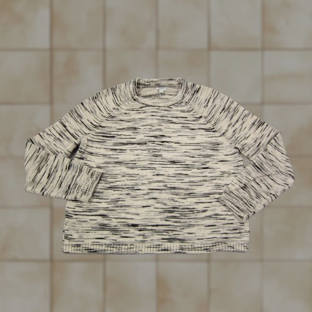 J.Crew J. Crew Sweater Womens Large Creme Knit Cotton Pullover Size L / US 10 / IT 46 - 1 Thumbnail